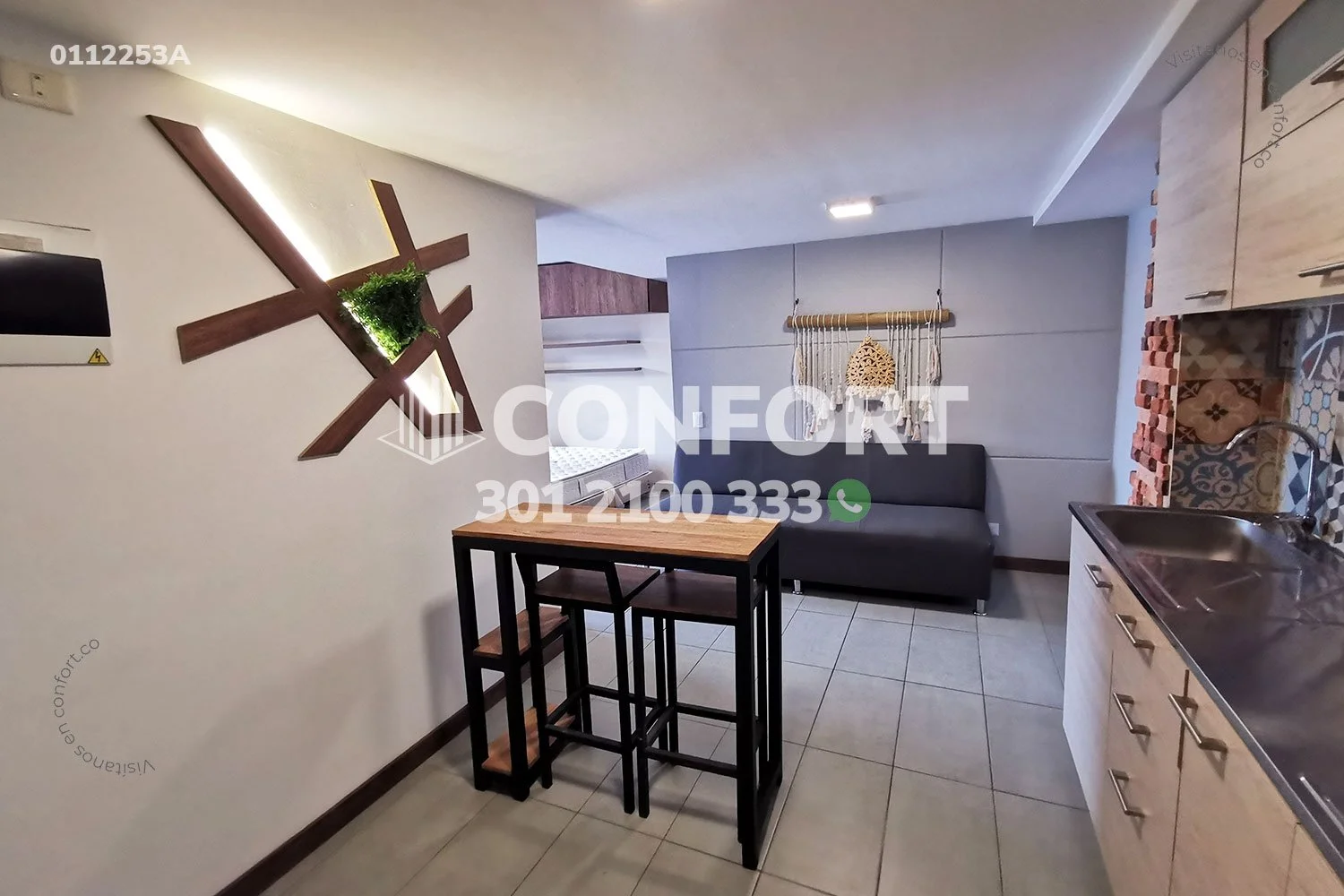APARTAESTUDIO AMOBLADO EN CONQUISTADORES - LAURELES 0112253A COP/USD — foto 2