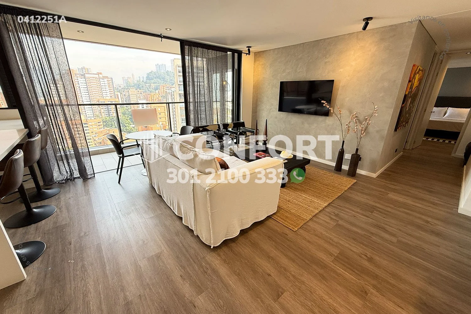 APARTAMENTO AMOBLADO EN LALINDE- POBLADO 0412251A COP/USD — foto 2