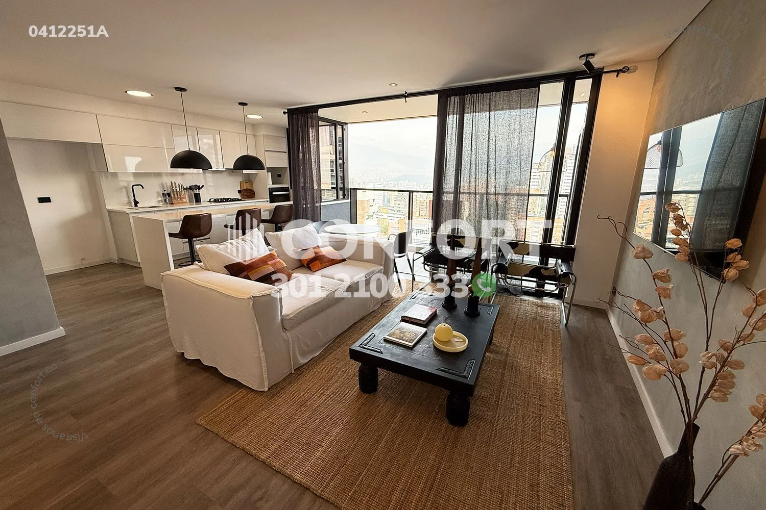 APARTAMENTO AMOBLADO EN LALINDE- POBLADO 0412251A COP/USD — foto 3