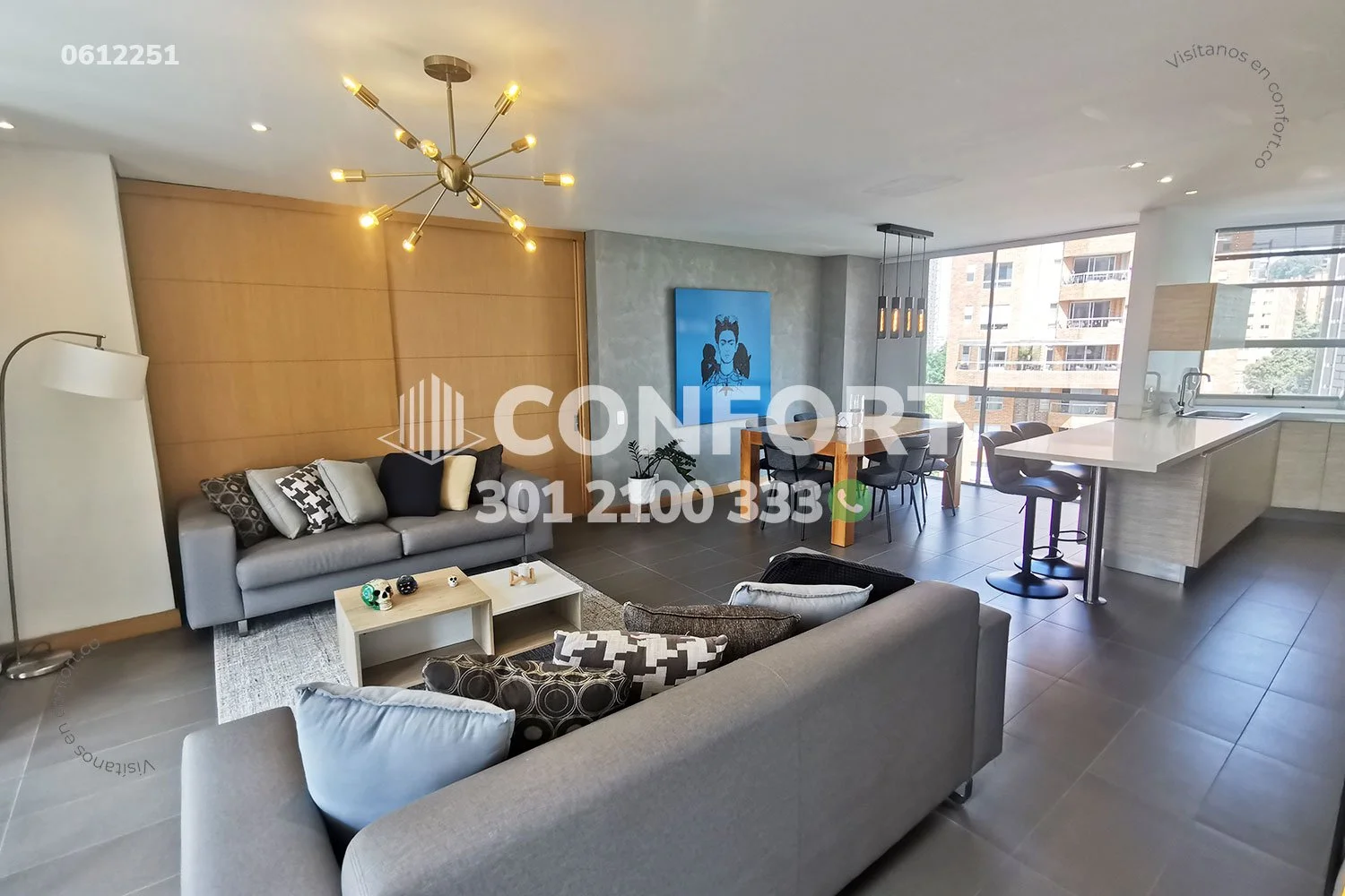 APARTAMENTO AMOBLADO EN LALINDE - POBLADO 0612251 COP/USD — foto 4