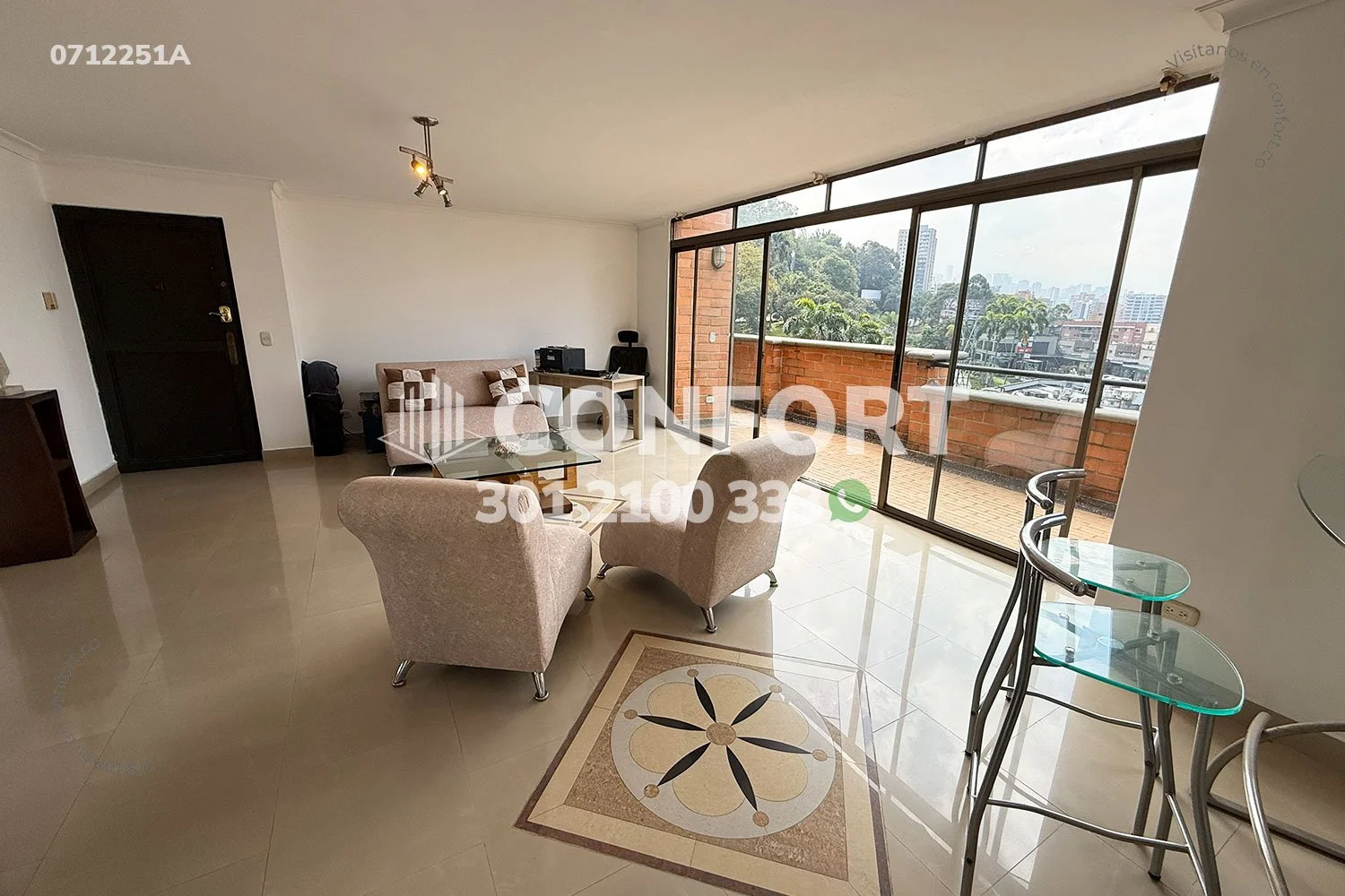 APARTAMENTO AMOBLADO EN CASTROPOL - EL POBLADO 0712251A COP/USD — foto 3