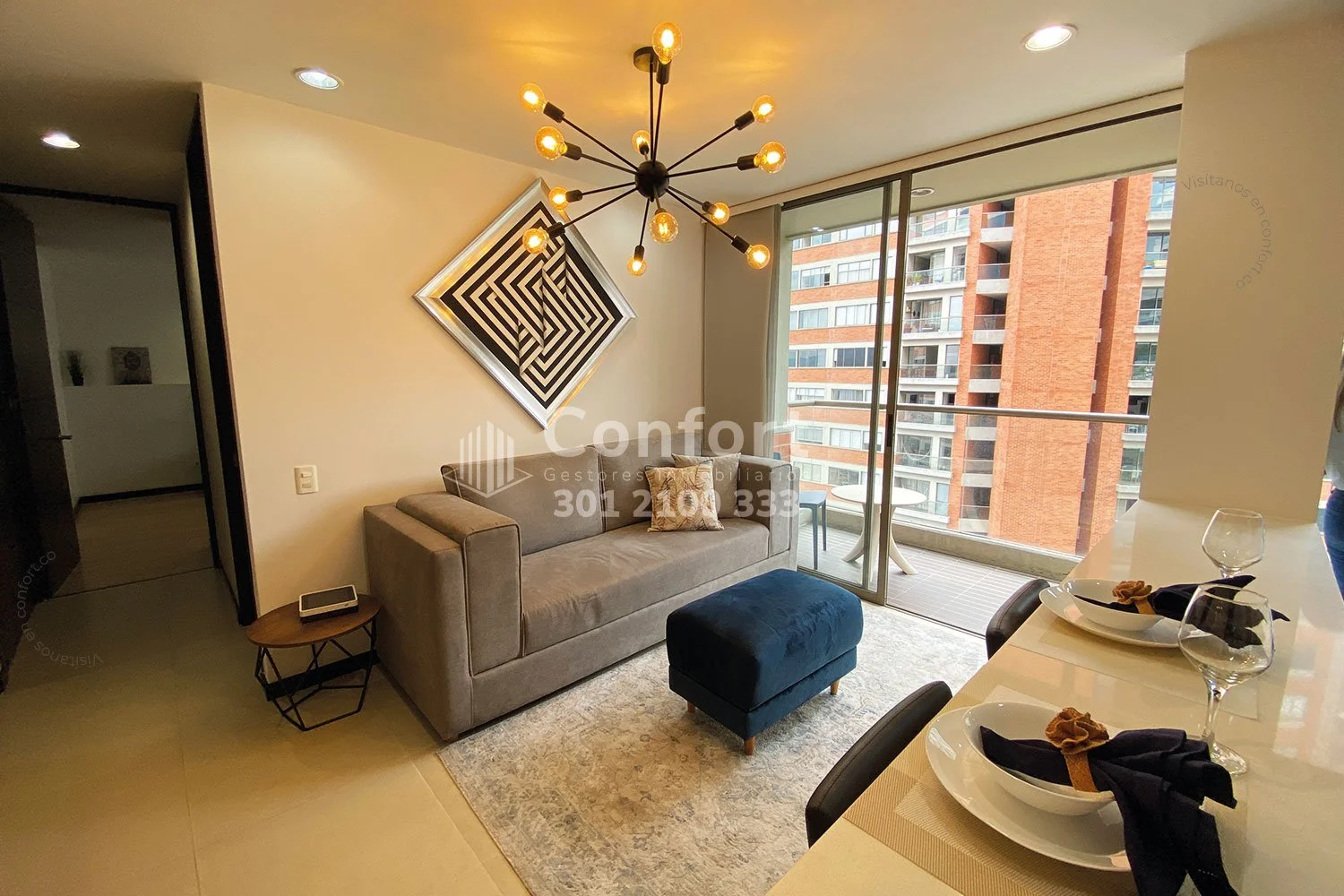 APARTAMENTO AMOBLADO EN EL POBLADO 0904241 — foto 2