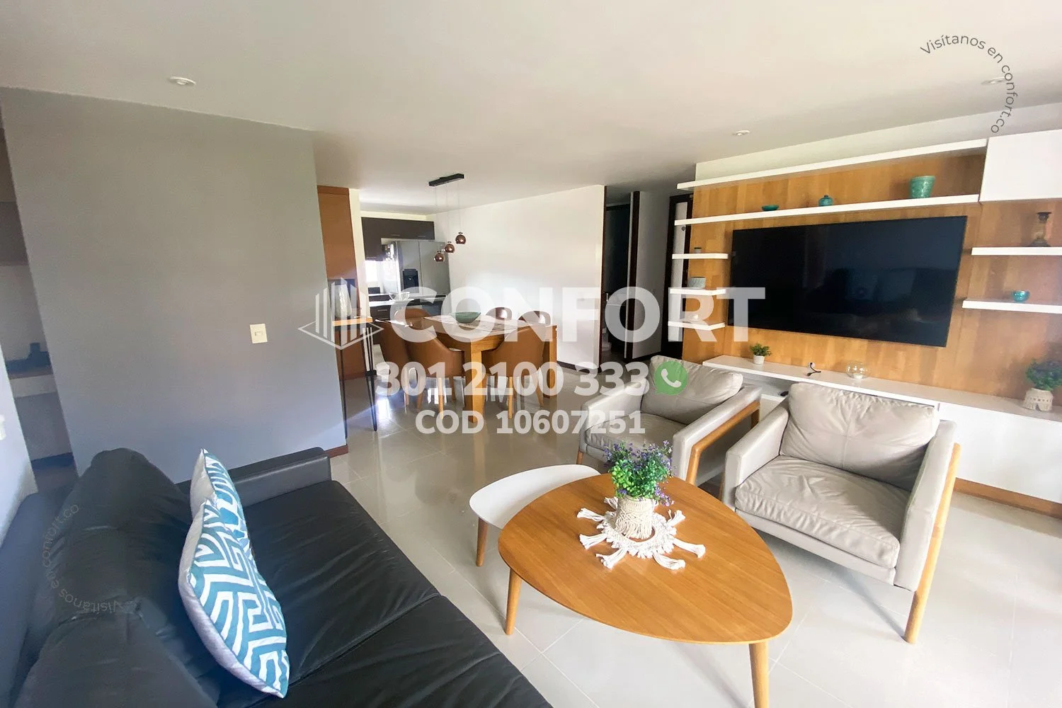 APARTAMENTO AMOBLADO EN LOS NARANJOS - POBLADO 10607251 COP/USD — foto 3