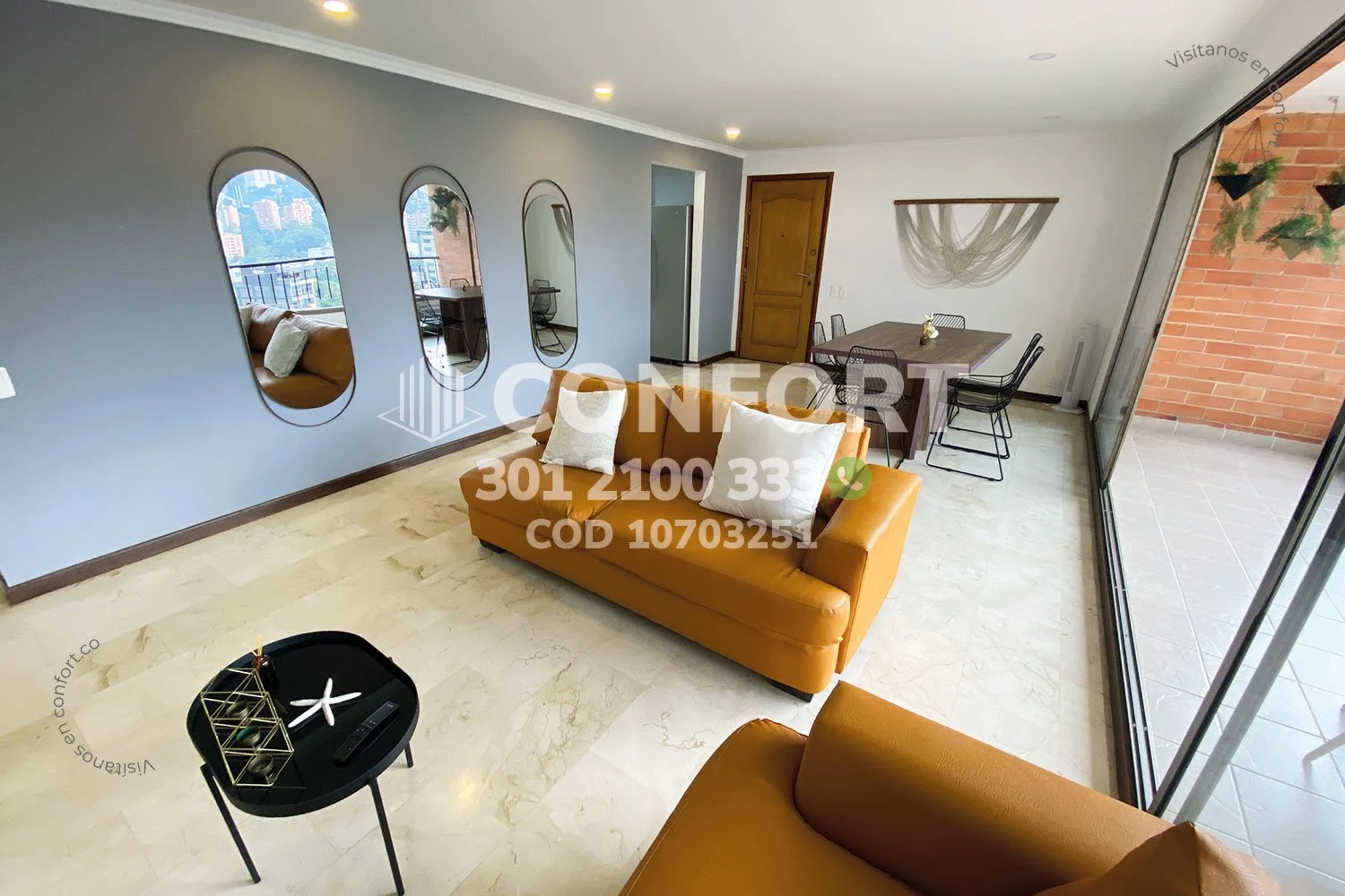 APARTAMENTO AMOBLADO EN LALINDE - EL POBLADO 10703251 COP/USD — foto 3