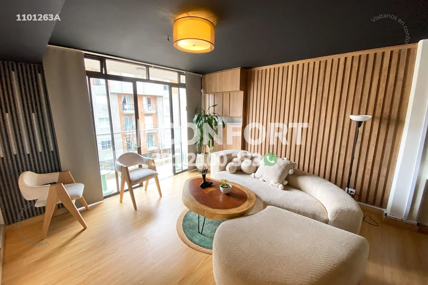 PENTHOUSE AMOBLADO EN LAURELES 1101263A COP/USD — foto 2