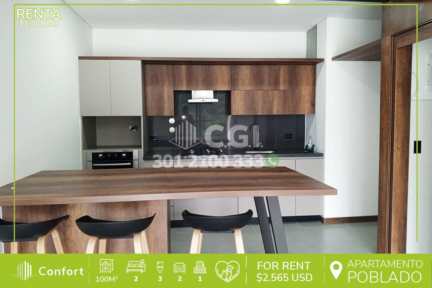 APARTAMENTO EN LAS PALMAS - EL POBLADO 11311241 COP/USD — foto 1
