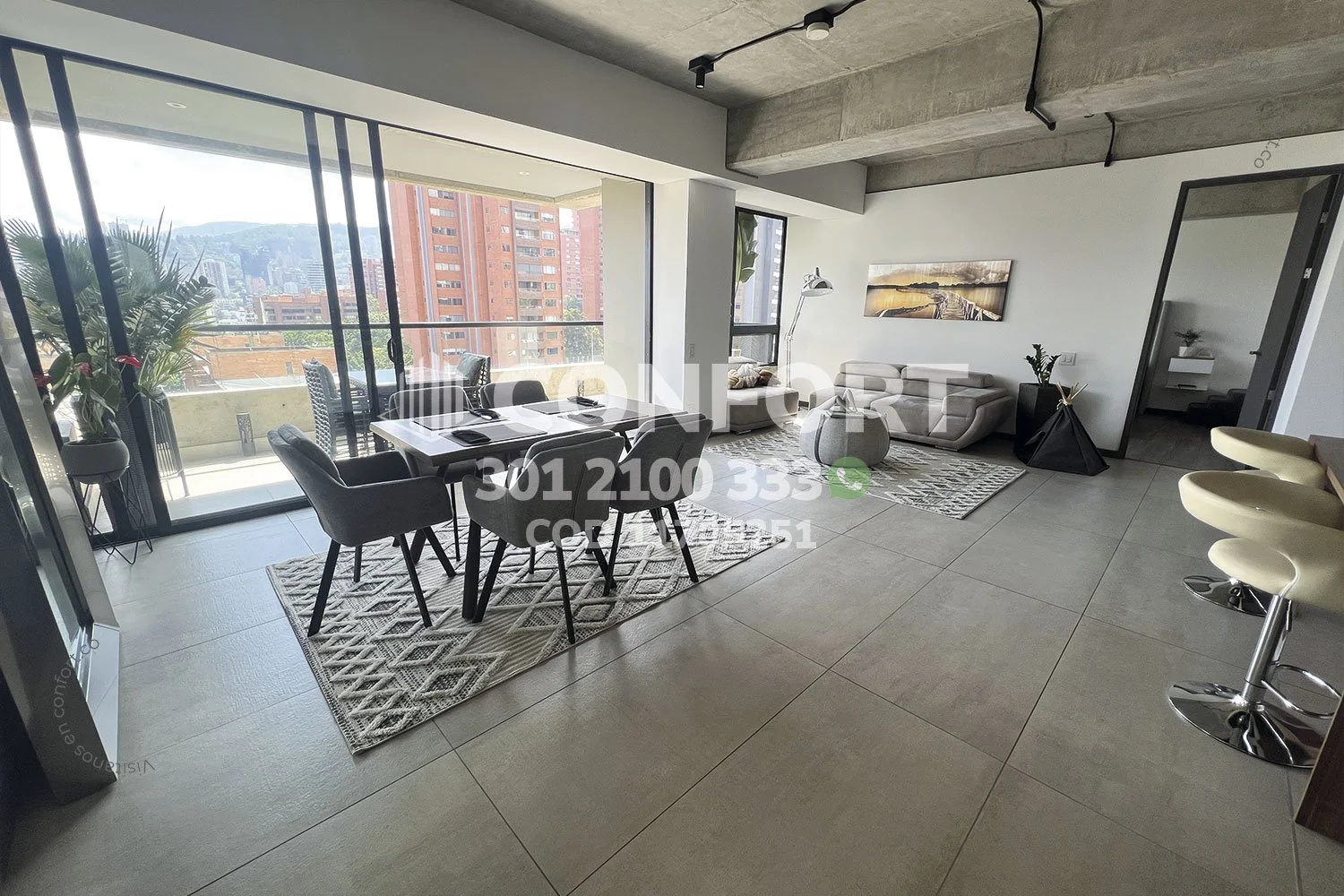 APARTAMENTO AMOBLADO EN LOS PARRA - EL POBLADO 11705251 COP/USD — foto 3