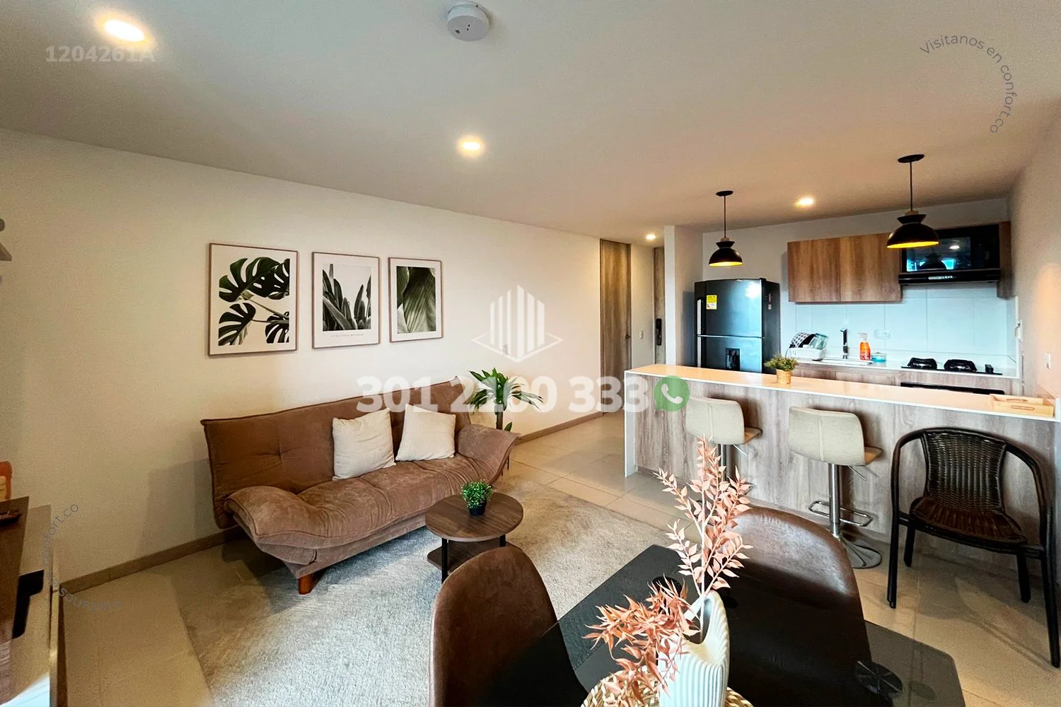 APTO AMOBLADO EN CIUDAD DEL RÍO - EL POBLADO 1204261A — foto 4