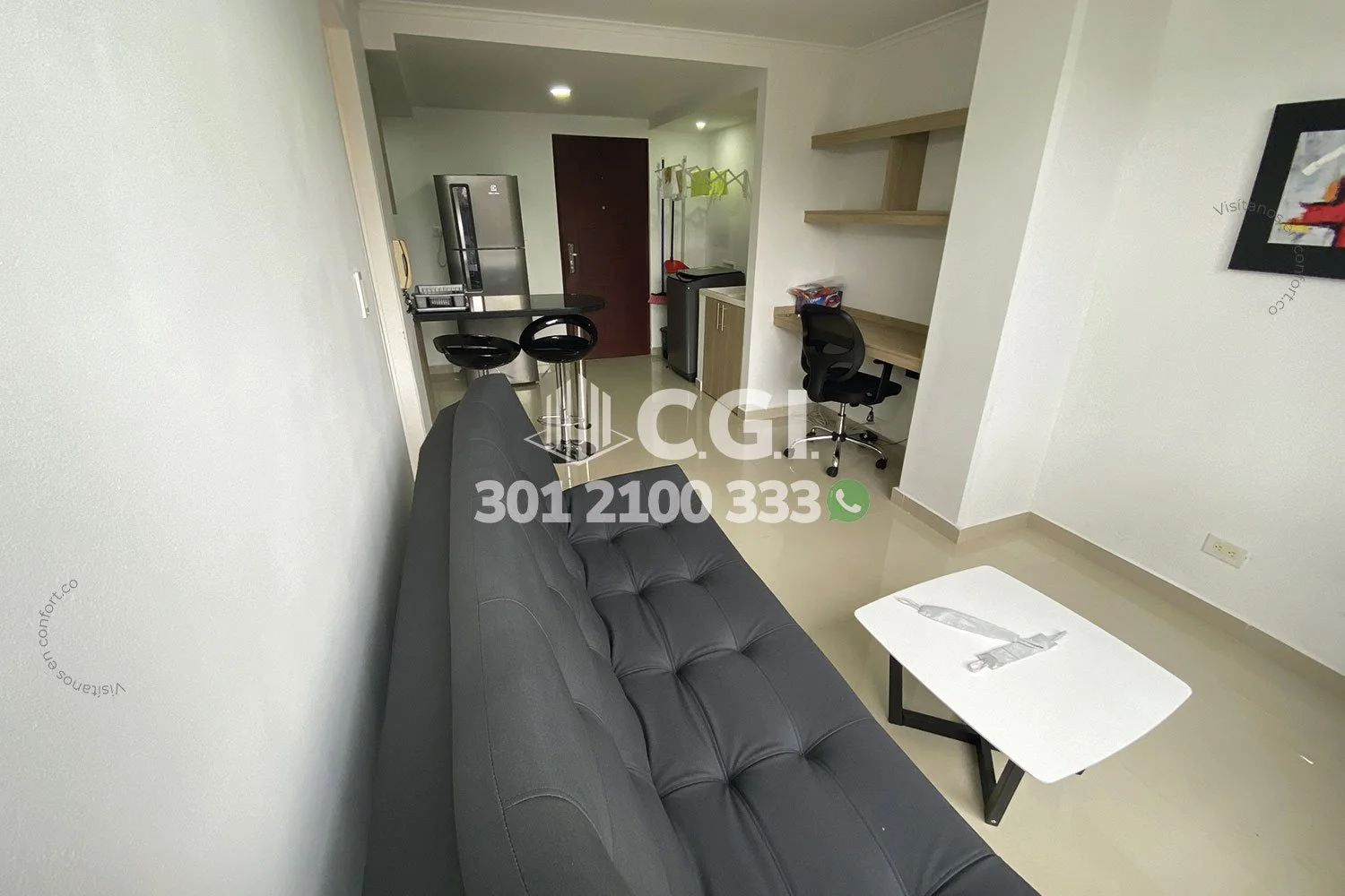 APARTAESTUDIO EN LAURELES 12305243 COP/USD — foto 4