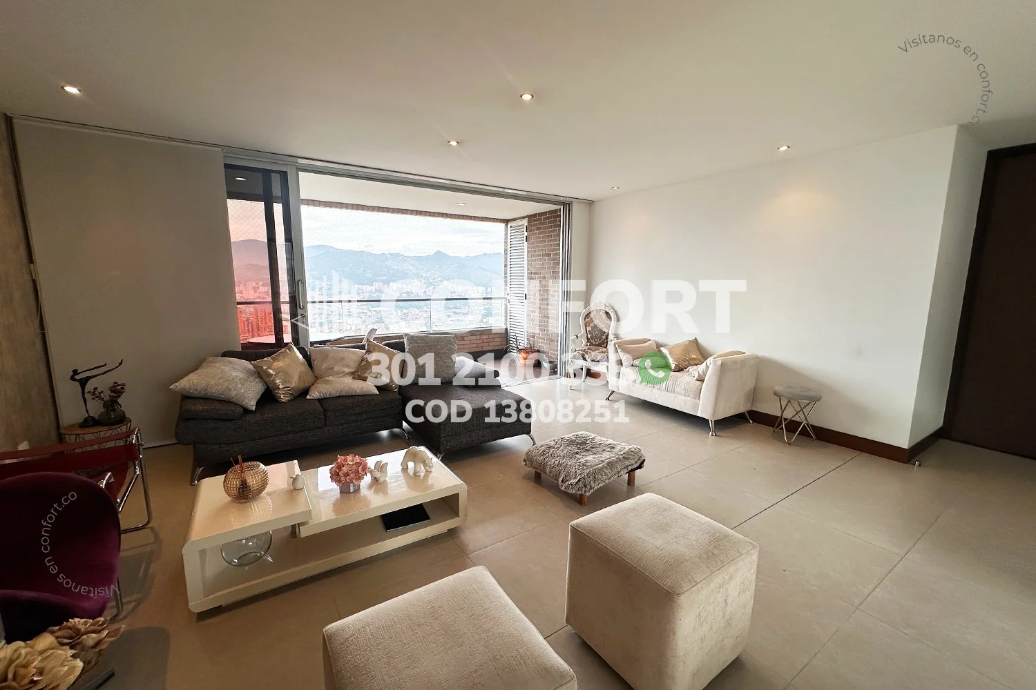 APARTAMENTO AMOBLADO EN LAS SANTAS - EL POBLADO 13808251 COP/USD — foto 3