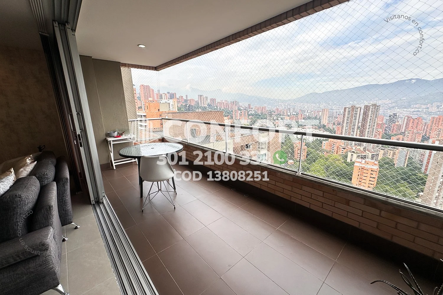 APARTAMENTO AMOBLADO EN LAS SANTAS - EL POBLADO 13808251 COP/USD — foto 4