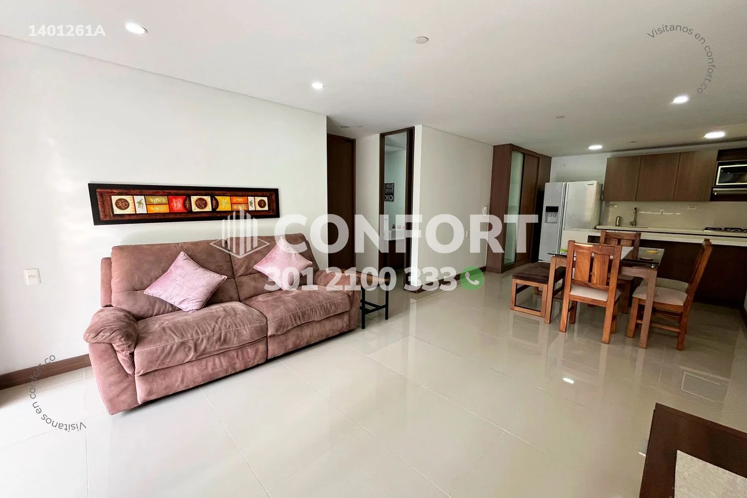 APARTAMENTO AMOBLADO EN CASTROPOL - EL POBLADO 1401261A COP/USD — foto 4