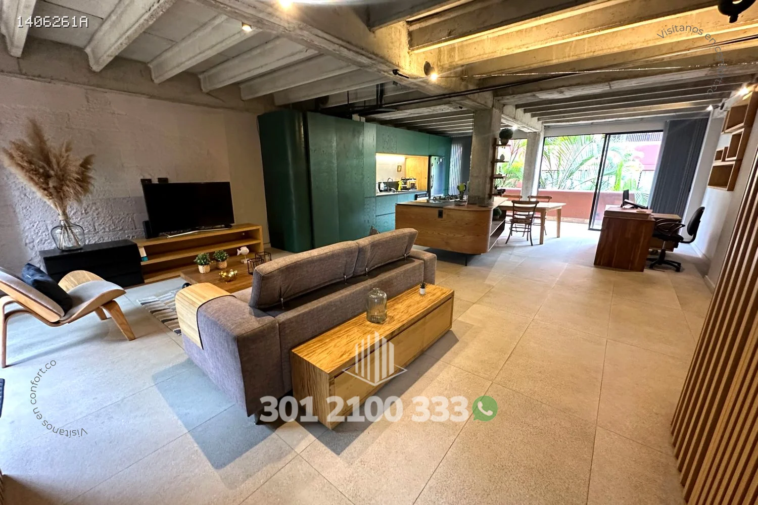 APARTAESTUDIO AMOBLADO EN LA CONCHA - EL POBLADO 1406261A — foto 3