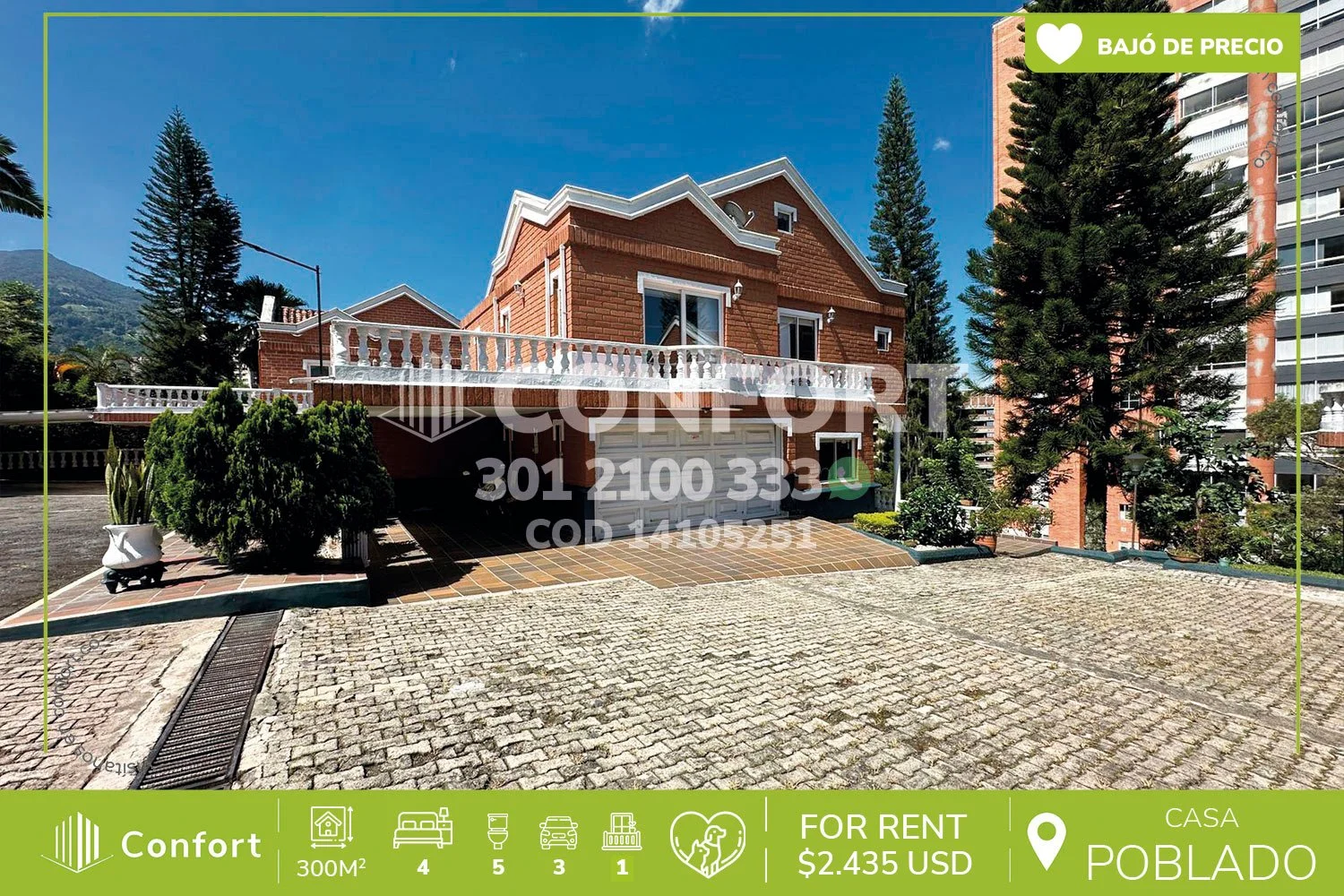 CASA EN LAS PALMAS - EL POBLADO 14105251 COP/USD — foto 1