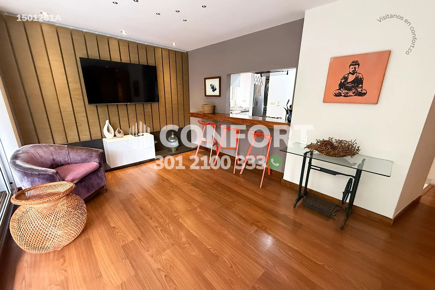 APARTAMENTO AMOBLADO EN EL TESORO - POBLADO 1501261A COP/USD — foto 3