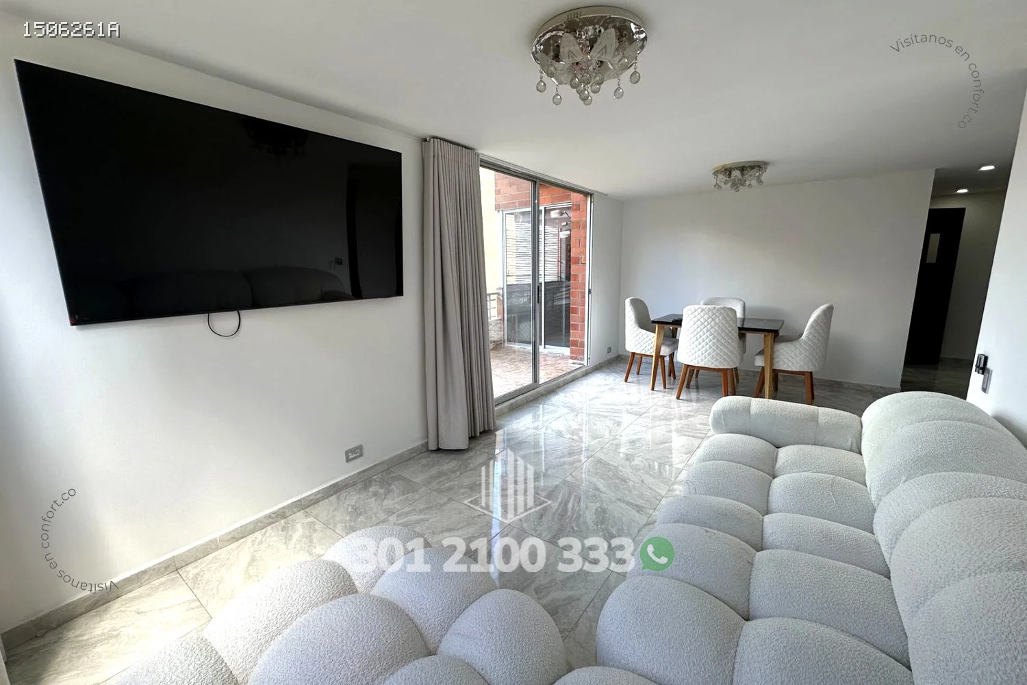 APTO DUPLEX AMOBLADO EN LOS BALSOS - POBLADO 1506261A — foto 3