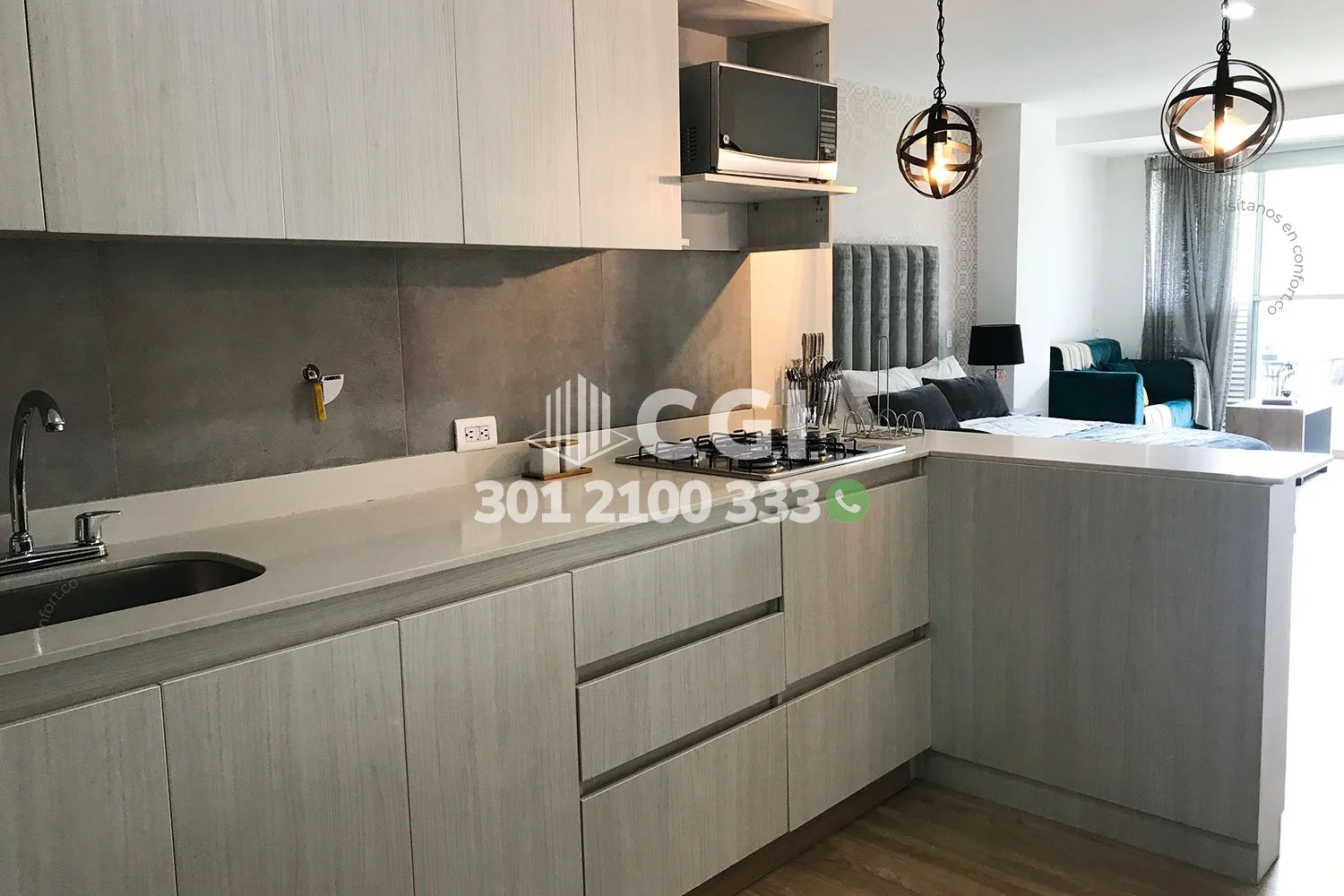 APARTAESTUDIO AMOBLADO EN SABANETA 15104244 COP/USD — foto 3