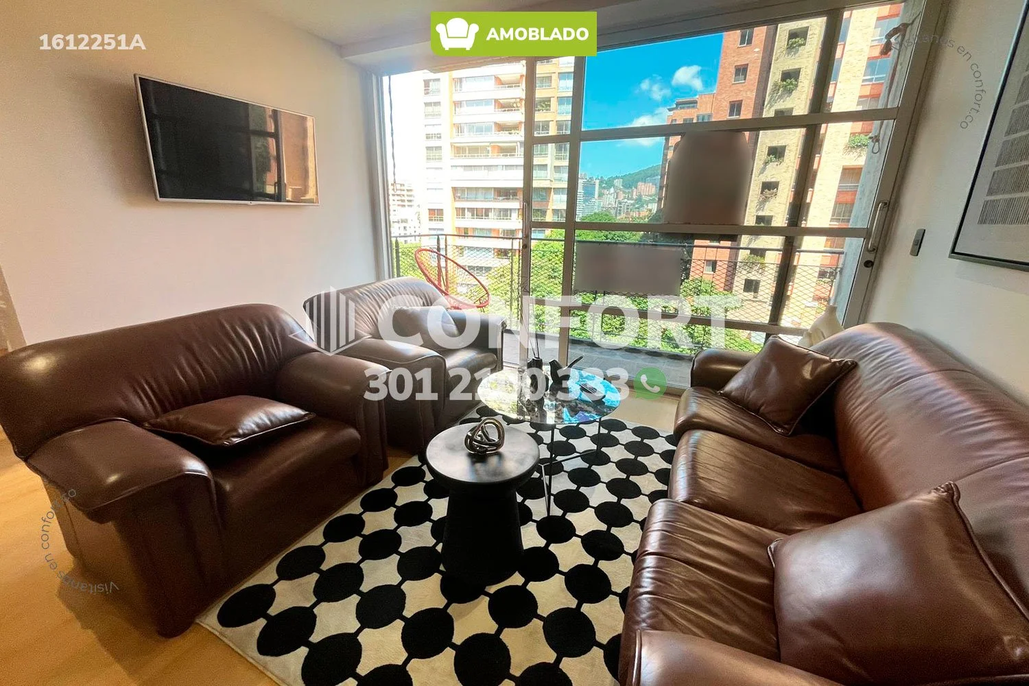 APARTAESTUDIO AMOBLADO EN ALEJANDRÍA - EL POBLADO 1612251A COP/USD — foto 2