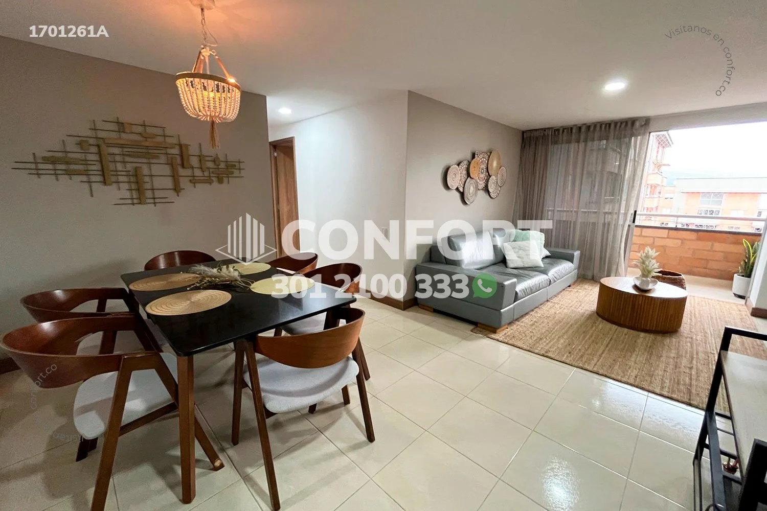APARTAMENTO AMOBLADO EN PATIO BONITO - EL POBLADO 1701261A COP/USD — foto 3