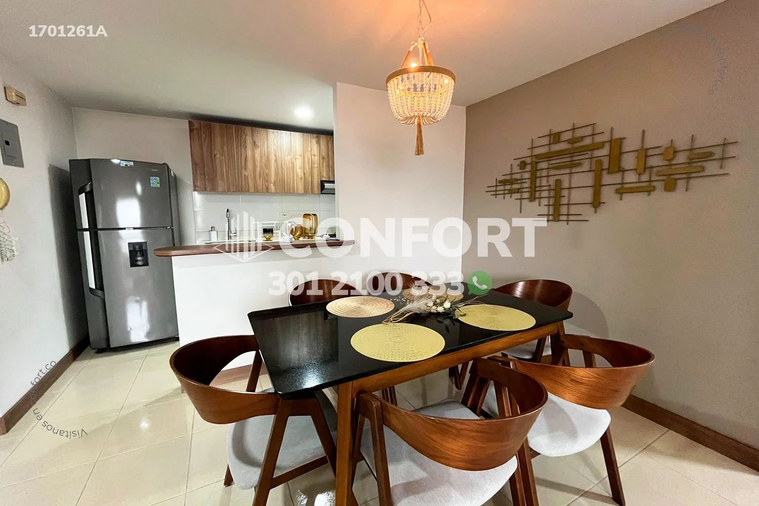 APARTAMENTO AMOBLADO EN PATIO BONITO - EL POBLADO 1701261A COP/USD — foto 2