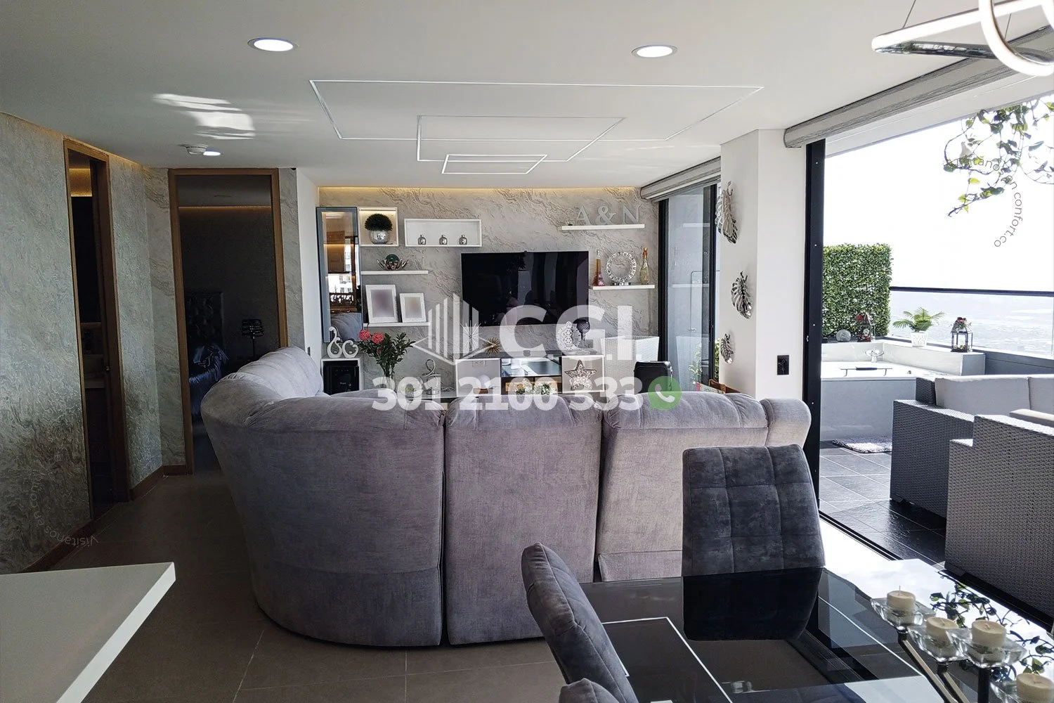 APARTAMENTO AMOBLADO EN ALTO DE LAS PALMAS - EL POBLADO 1709241 COP/USD — foto 2