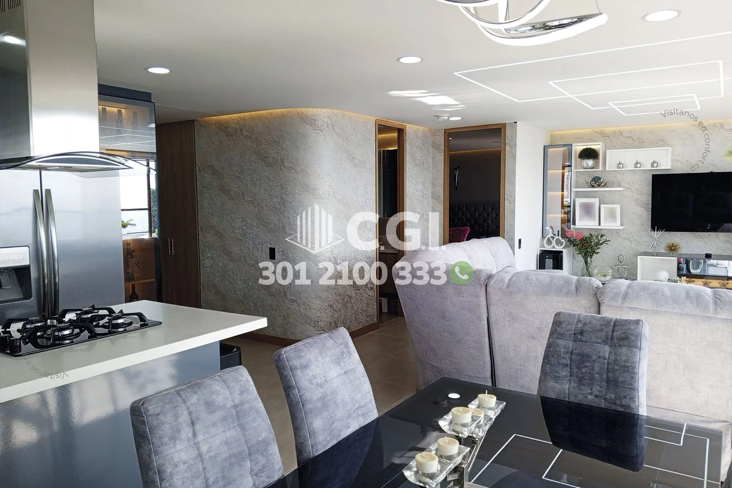 APARTAMENTO AMOBLADO EN ALTO DE LAS PALMAS - EL POBLADO 1709241 COP/USD — foto 3
