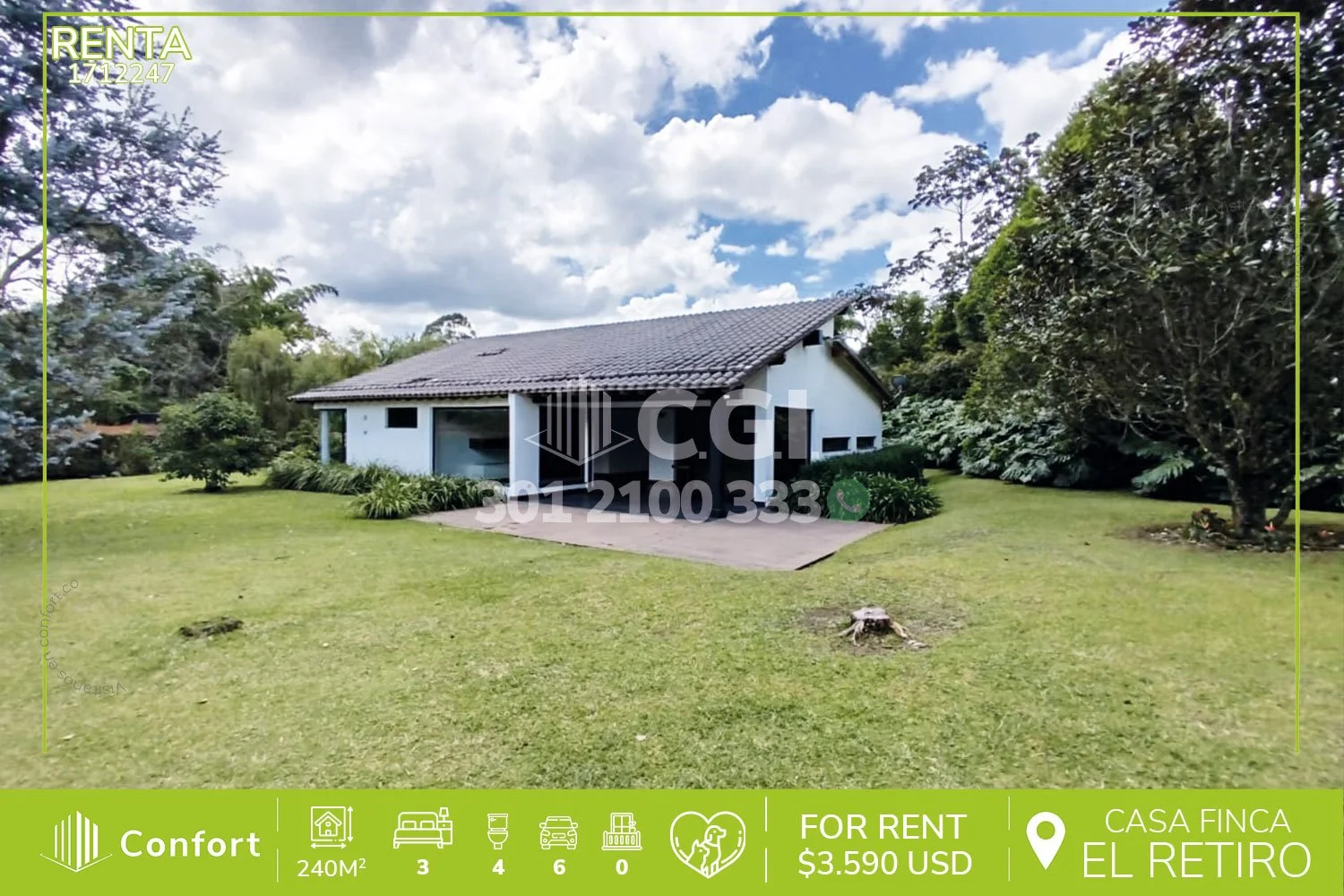 CASA EN EL RETIRO - ANTIOQUIA 1712247 COP/USD — foto 1