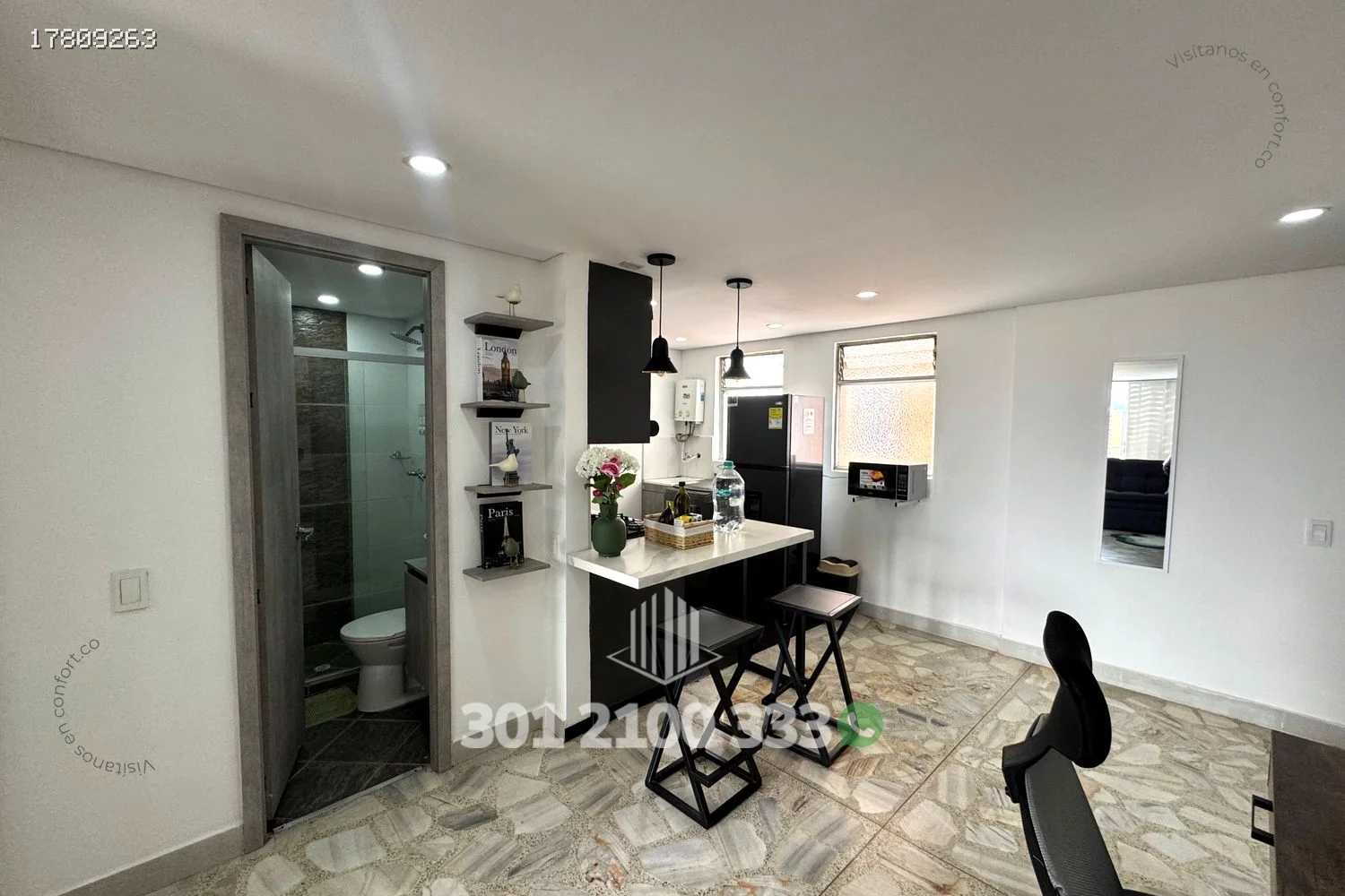 APARTAMENTO AMOBLADO EN EL VELÓDROMO - MEDELLÍN 17809263 — foto 3