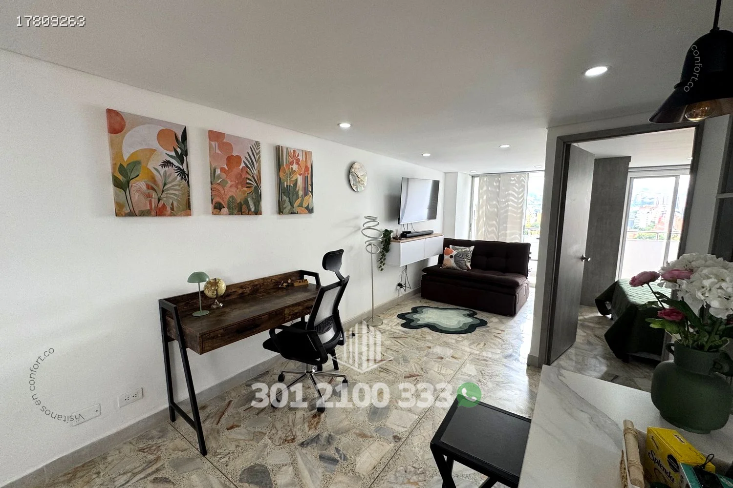 APARTAMENTO AMOBLADO EN EL VELÓDROMO - MEDELLÍN 17809263 — foto 2