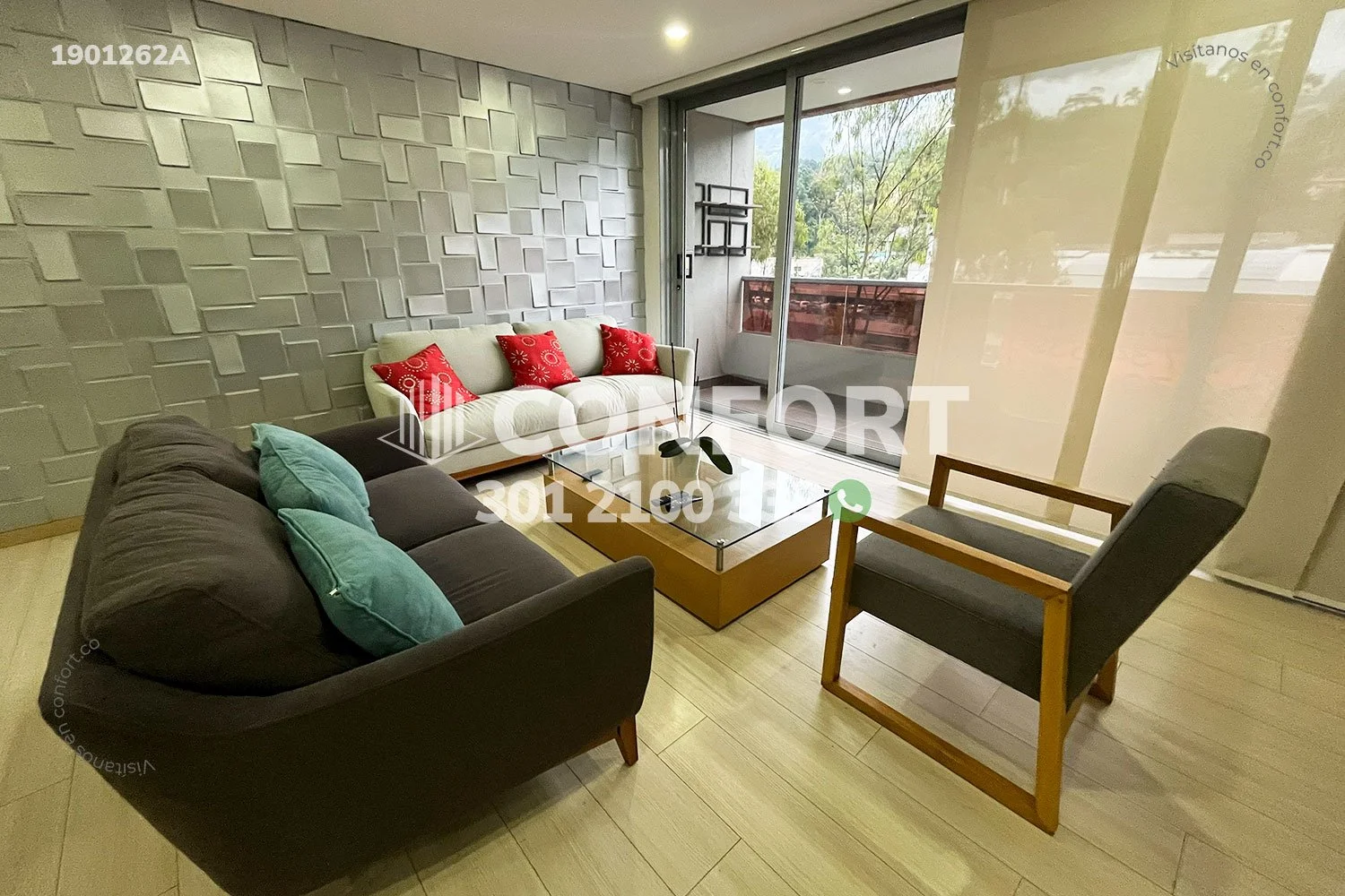 APARTAMENTO AMOBLADO EN CUMBRES - ENVIGADO 1901262A COP/USD — foto 2