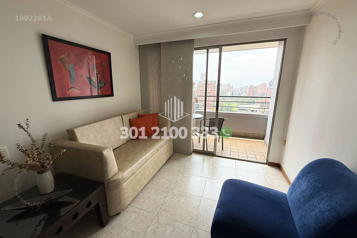 APTO AMOBLADO EN LA FLORIDA - EL POBLADO 1902261A — foto 2