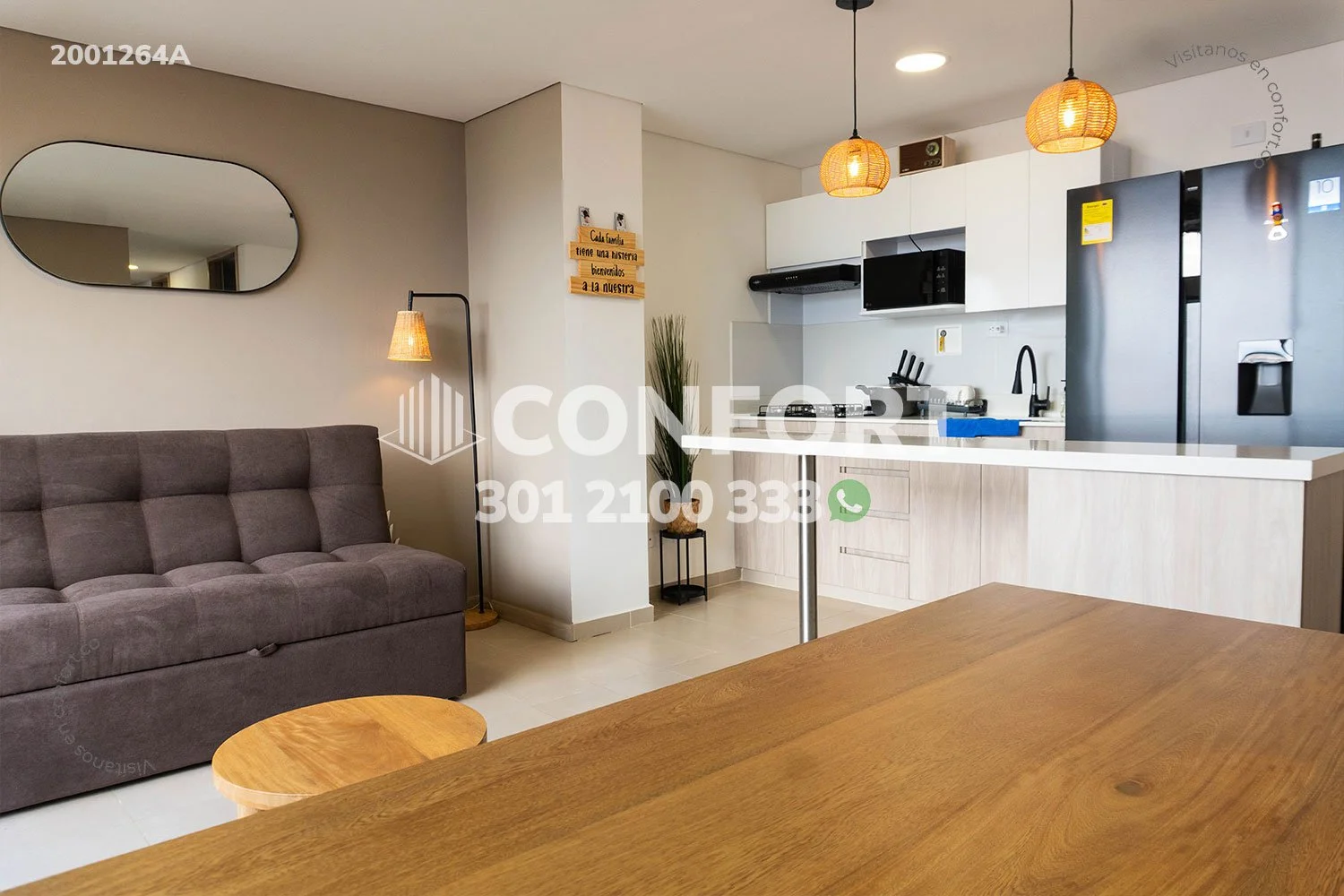 APARTAMENTO AMOBLADO EN SAN JOSÉ - SABANETA 2001264A COP/USD — foto 4