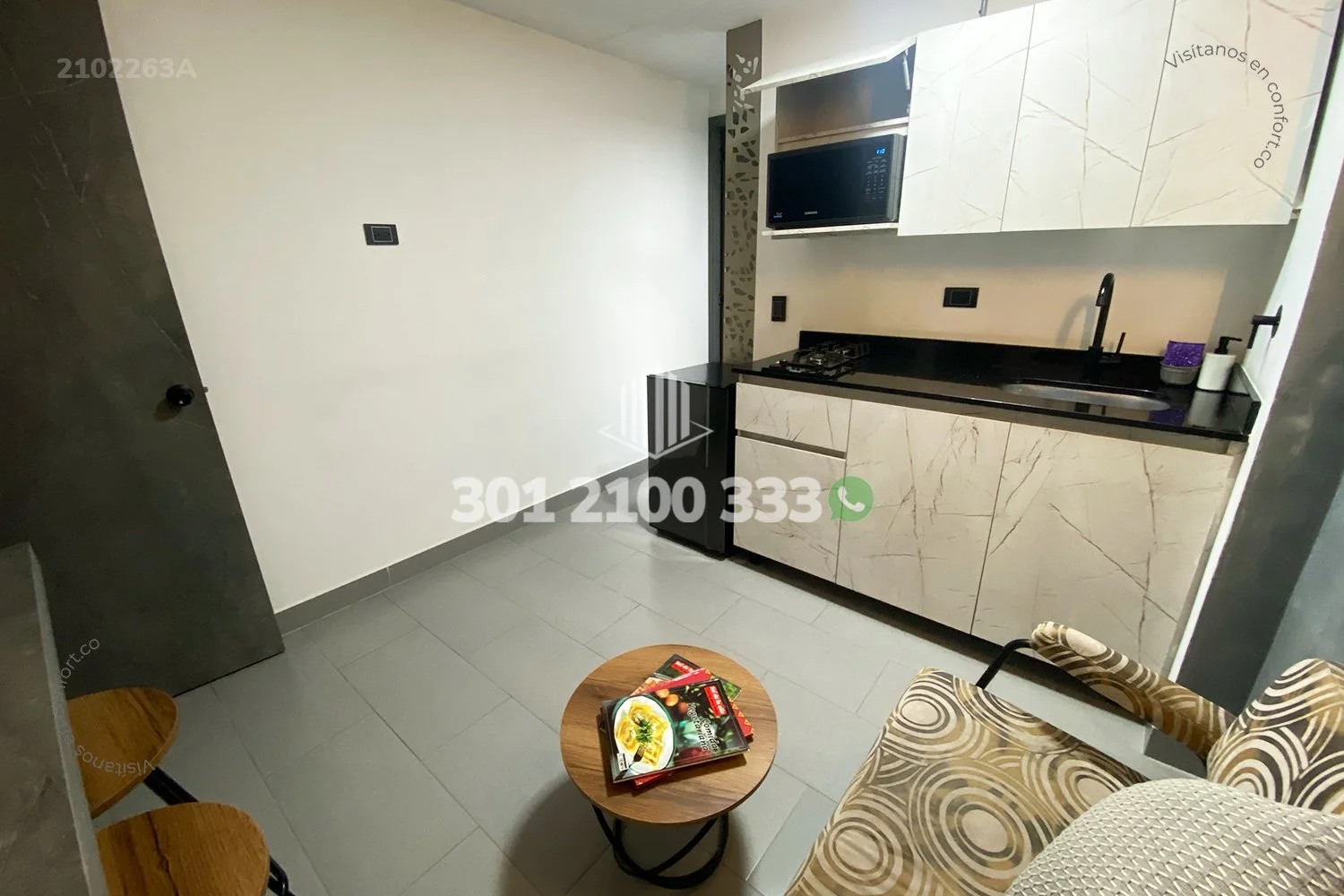 APARTAESTUDIO AMOBLADO EN LAURELES 2102263A — foto 2