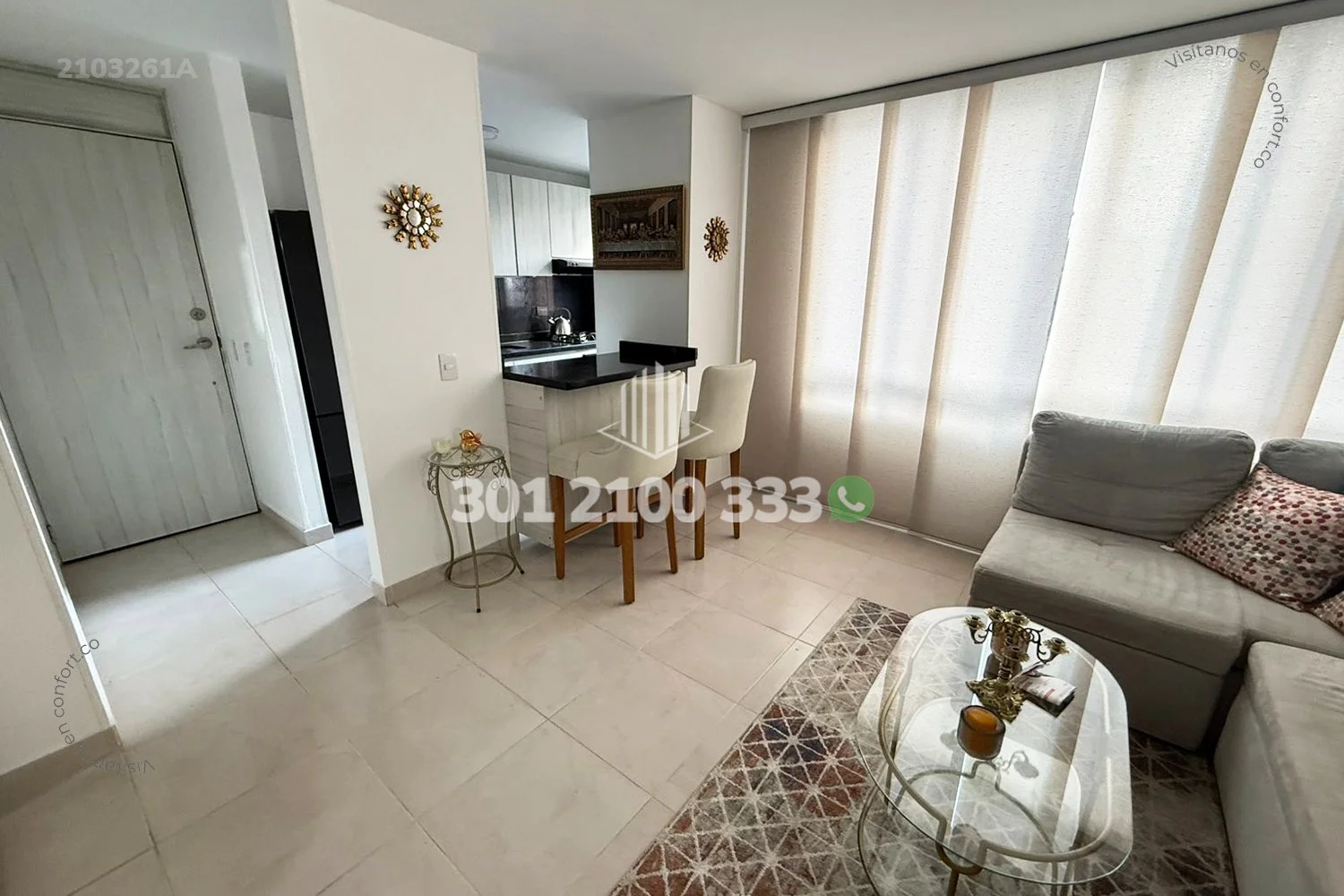 APTO AMOBLADO EN VILLA CARLOTA - EL POBLADO 2103261A — foto 4