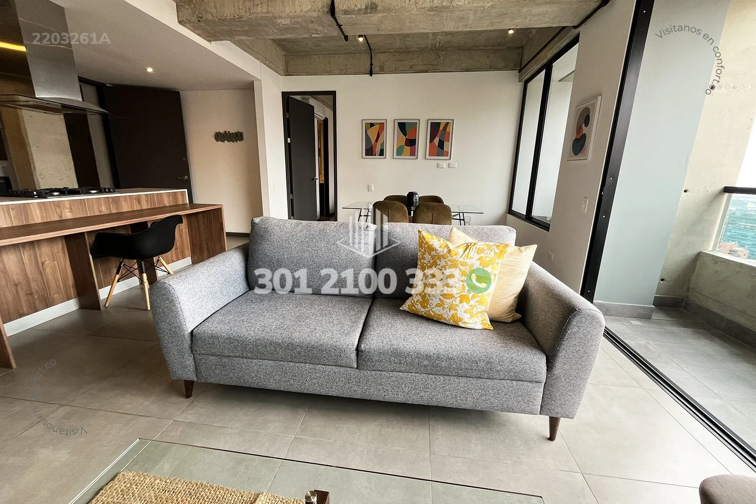 APTO AMOBLADO EN LOS PARRA - EL POBLADO 2203261A — foto 4