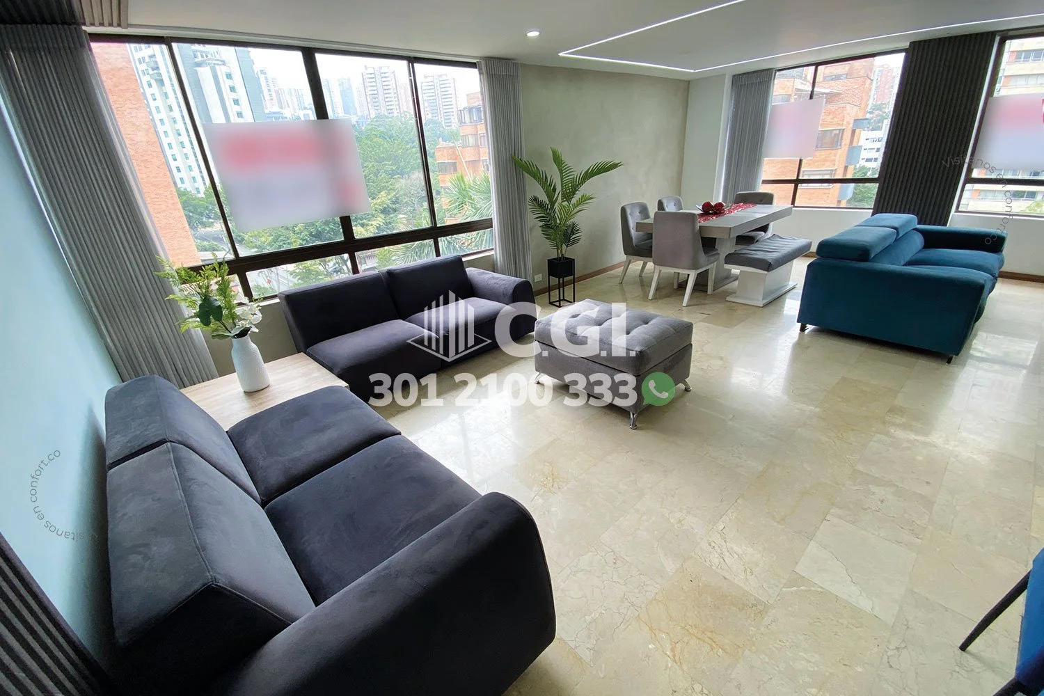 APARTAMENTO AMOBLADO EN EL POBLADO 2205241 COP/USD — foto 2