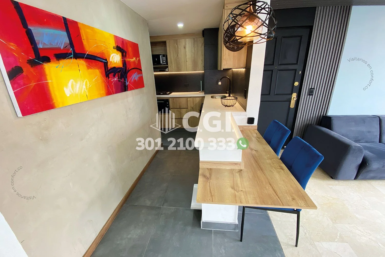 APARTAMENTO AMOBLADO EN EL POBLADO 2205241 COP/USD — foto 4