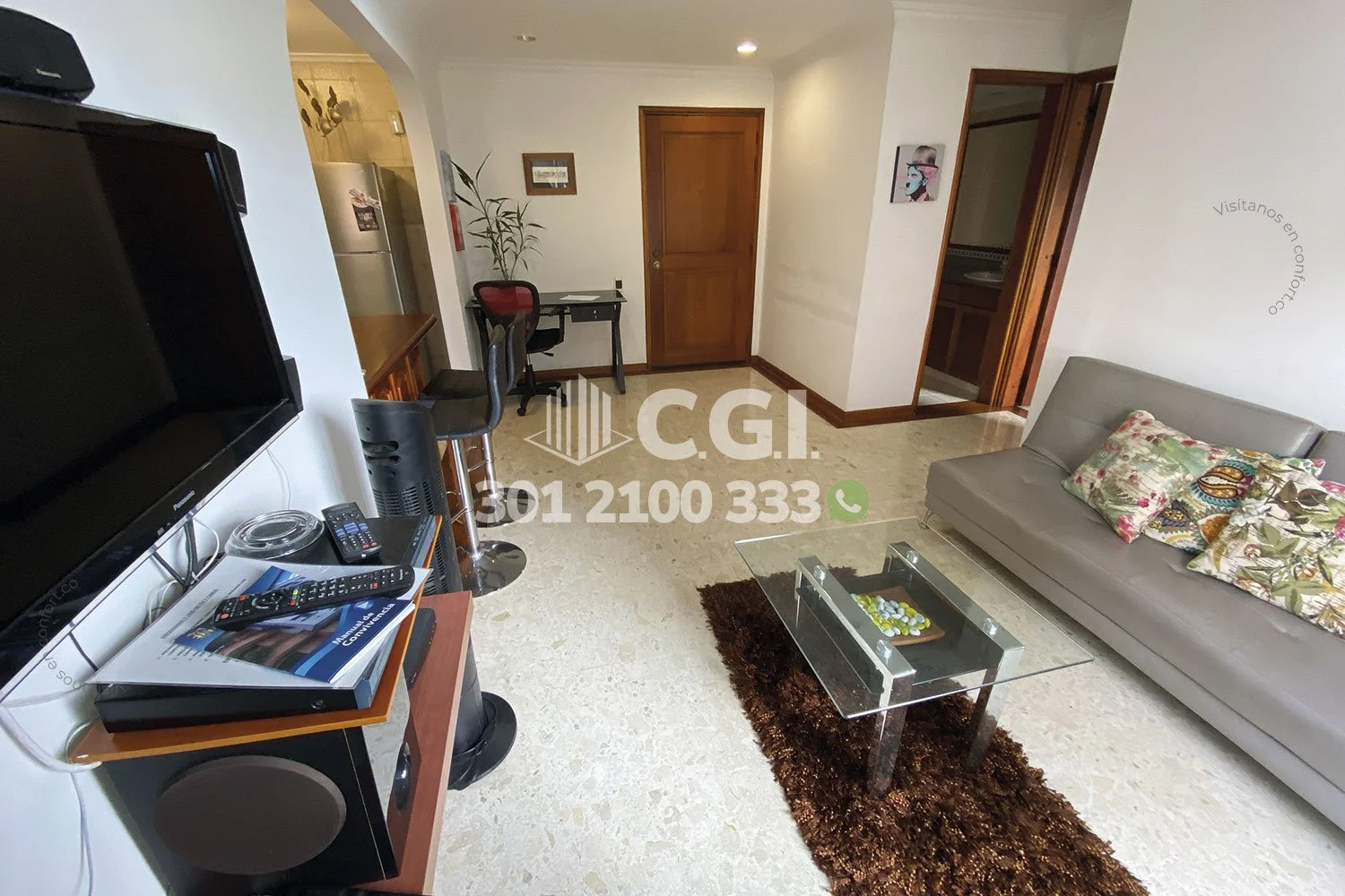 APARTAESTUDIO AMOBLADO EN EL POBLADO 2206241 COP/USD — foto 4