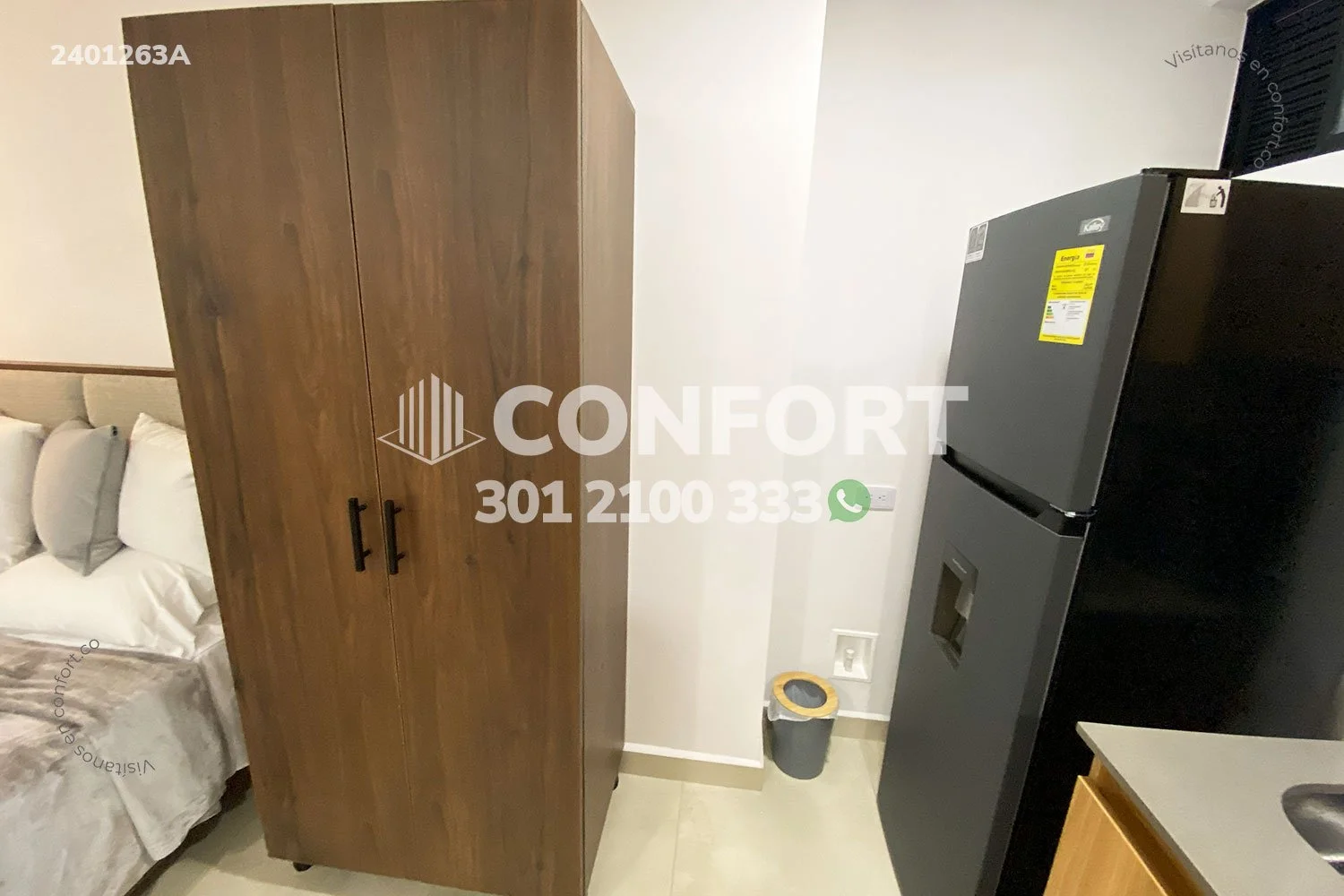 APARTAESTUDIO AMOBLADO EN LAURELES 2401263A COP/USD — foto 4