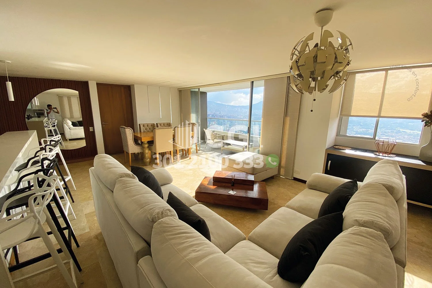 APARTAMENTO AMOBLADO EN LAS PALMAS - EL POBLADO 25411241 COP/USD — foto 4