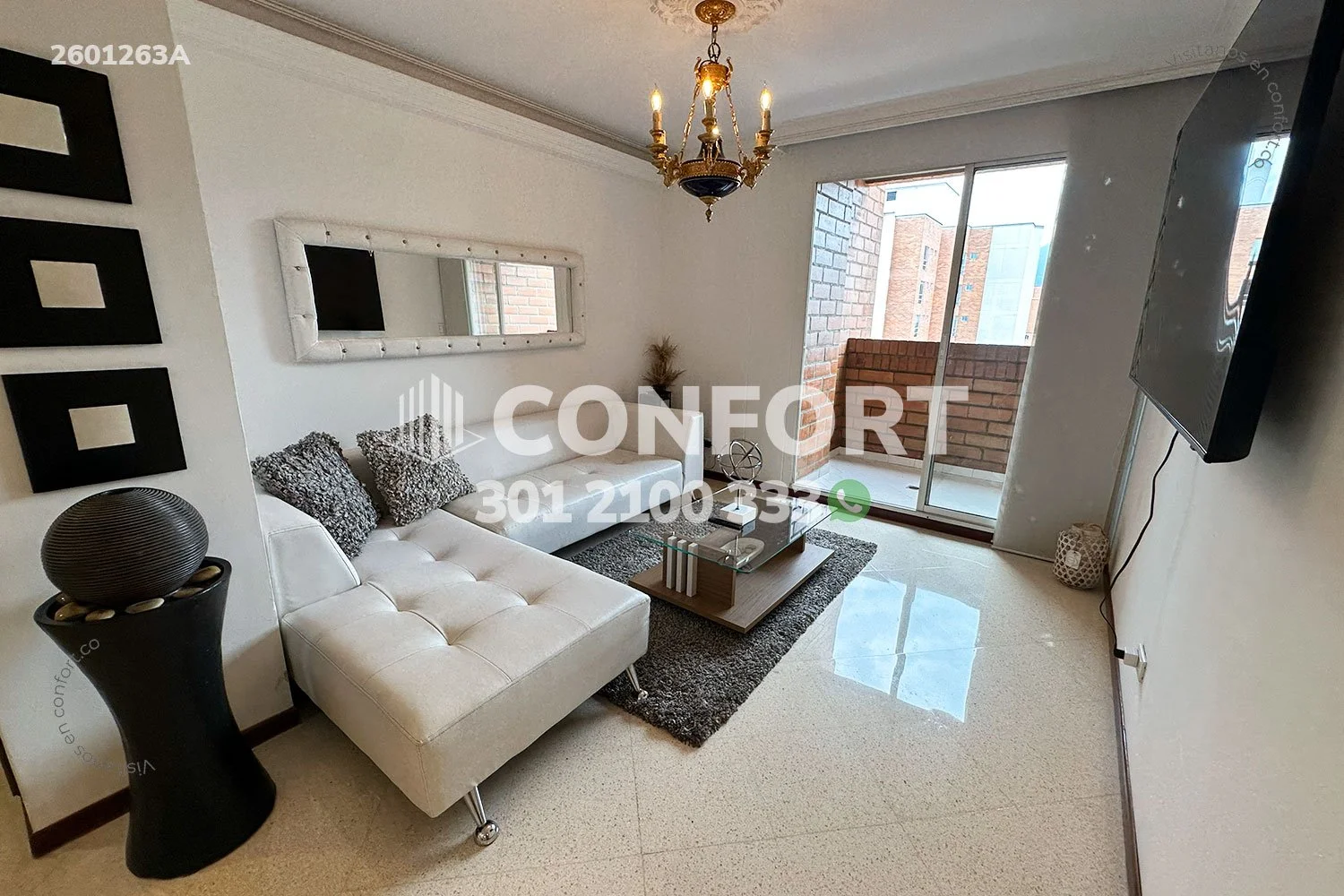 APARTAMENTO AMOBLADO EN LAURELES 2601263A COP/USD — foto 2