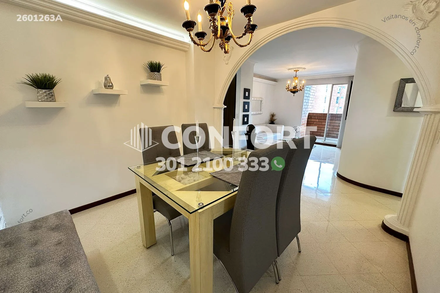 APARTAMENTO AMOBLADO EN LAURELES 2601263A COP/USD — foto 4