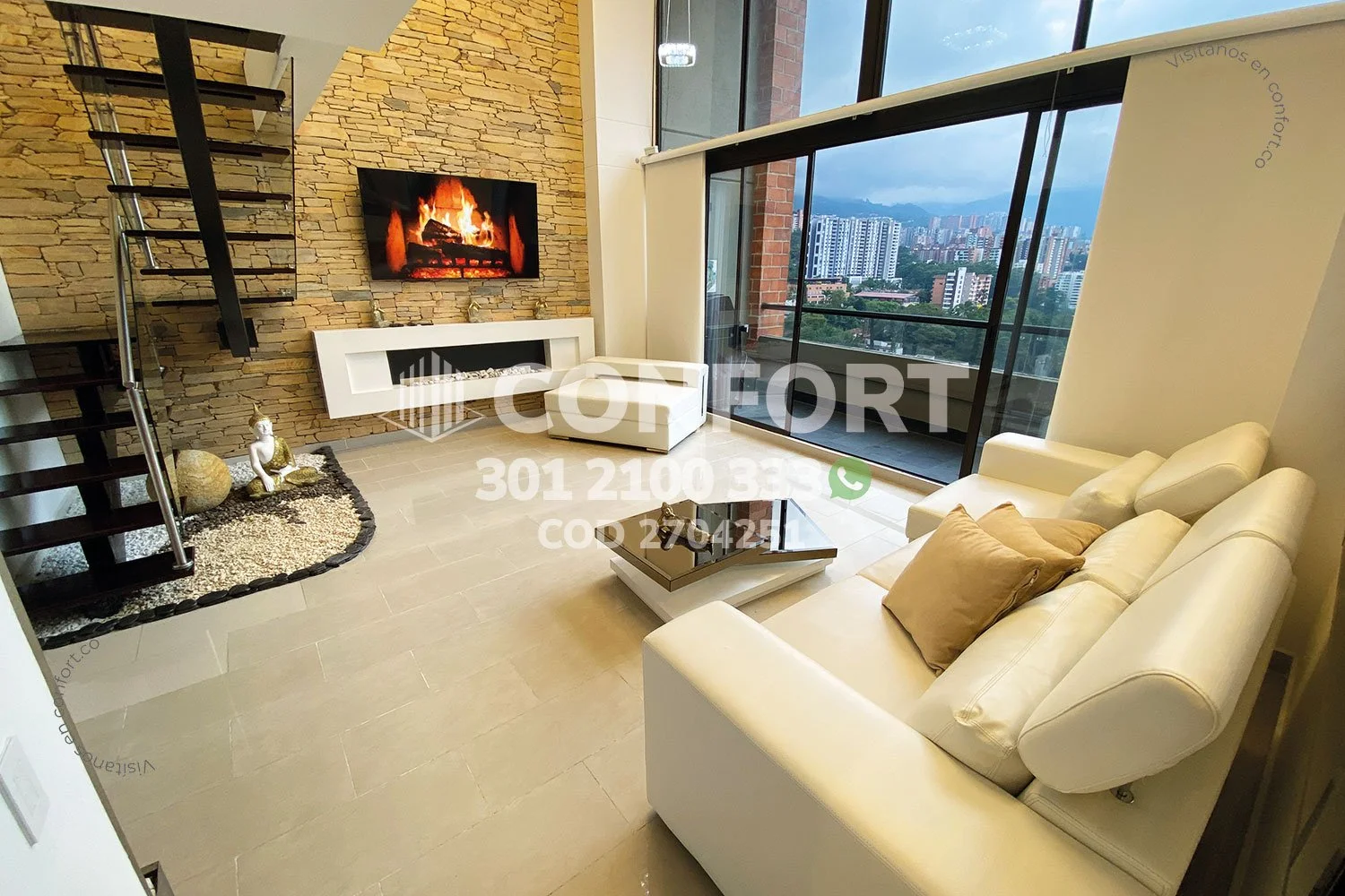 APARTAMENTO AMOBLADO EN LA FRONTERA - EL POBLADO 2704251 COP/USD — foto 2
