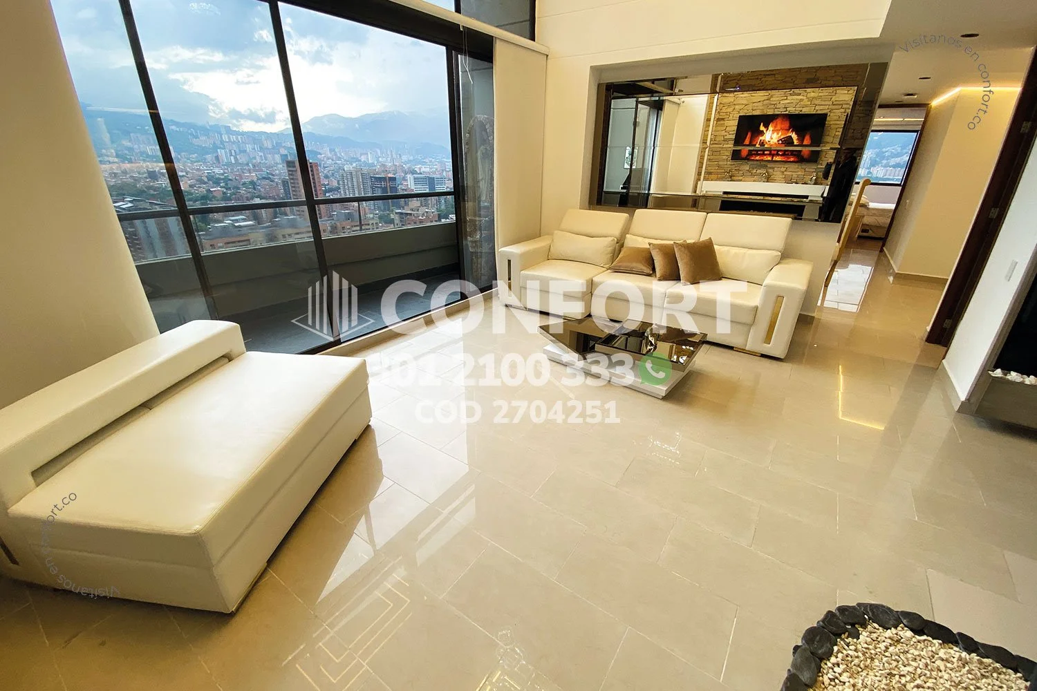 APARTAMENTO AMOBLADO EN LA FRONTERA - EL POBLADO 2704251 COP/USD — foto 4