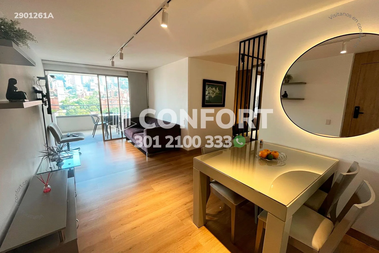 APARTAMENTO AMOBLADO EN VIZCAYA - POBLADO 2901261A COP/USD — foto 2