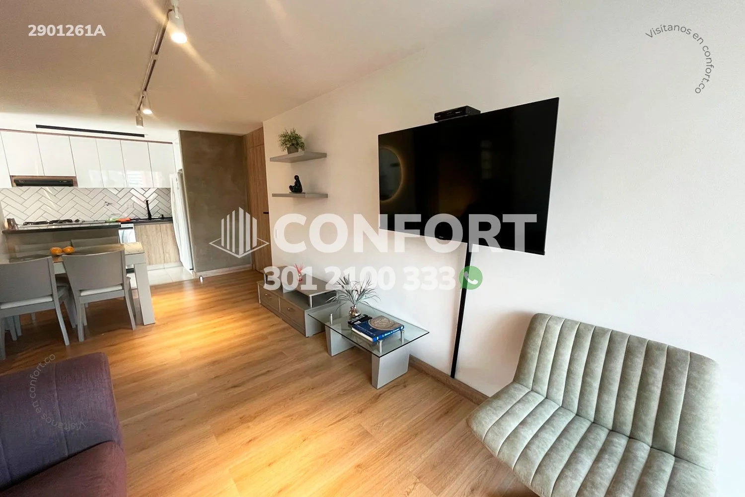 APARTAMENTO AMOBLADO EN VIZCAYA - POBLADO 2901261A COP/USD — foto 4