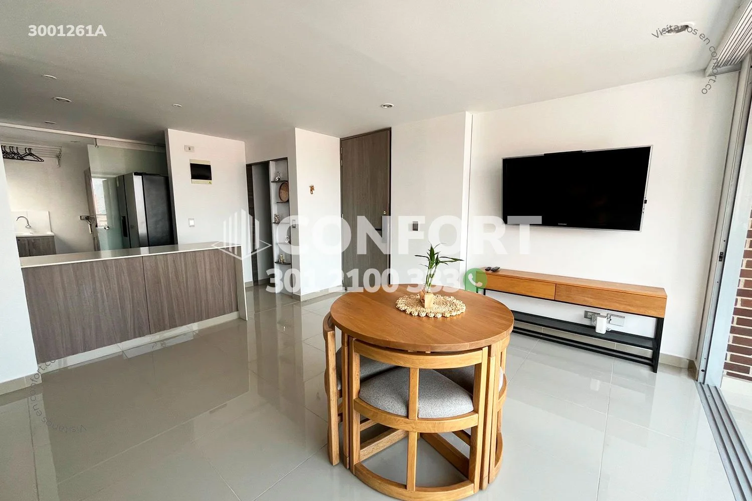 APARTAMENTO AMOBLADO EN CIUDAD DEL RÍO - EL POBLADO 3001261A COP/USD — foto 4