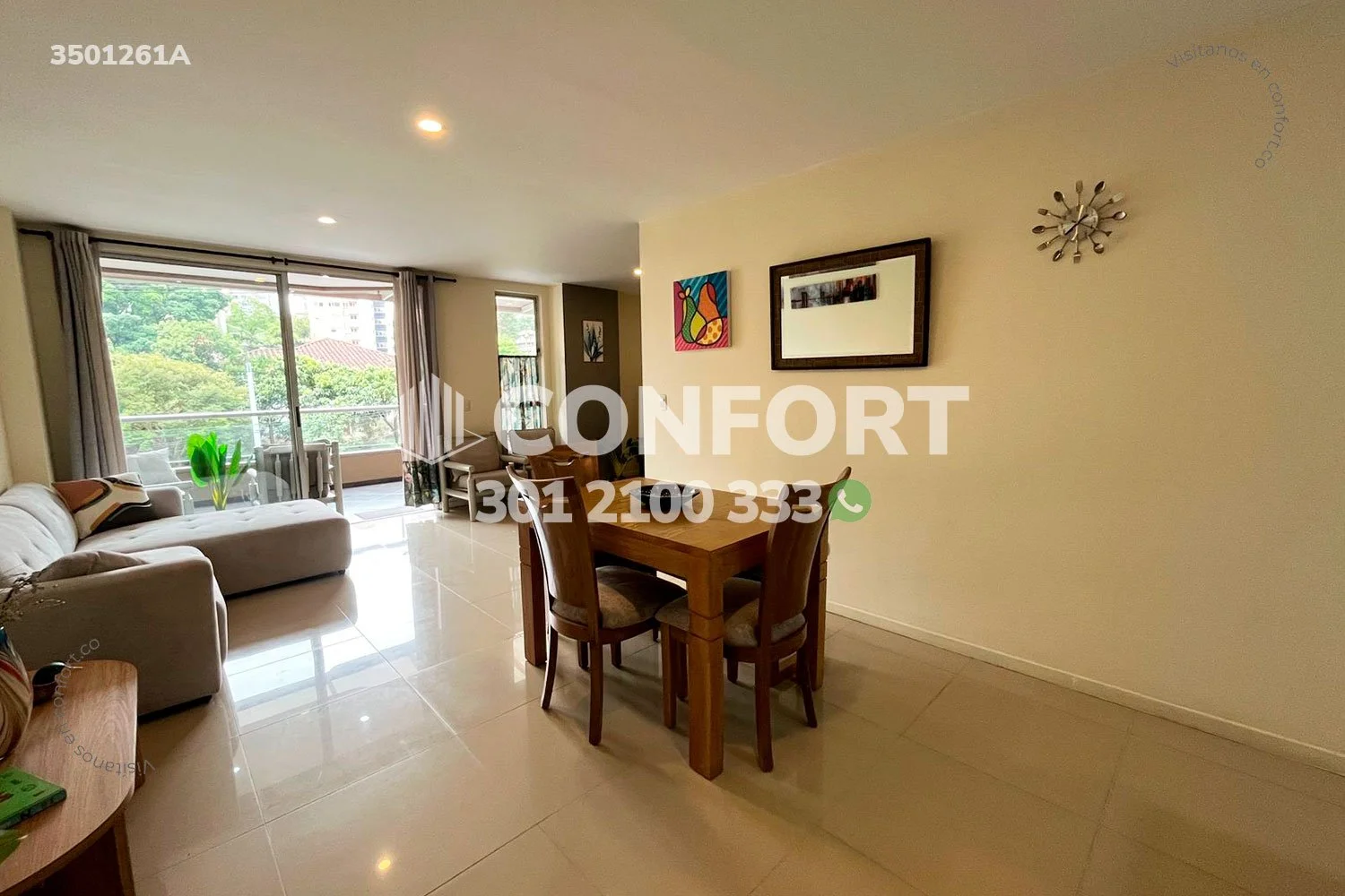 APARTAMENTO AMOBLADO EN CASTROPOL - EL POBLADO 3501261A COP/USD — foto 2