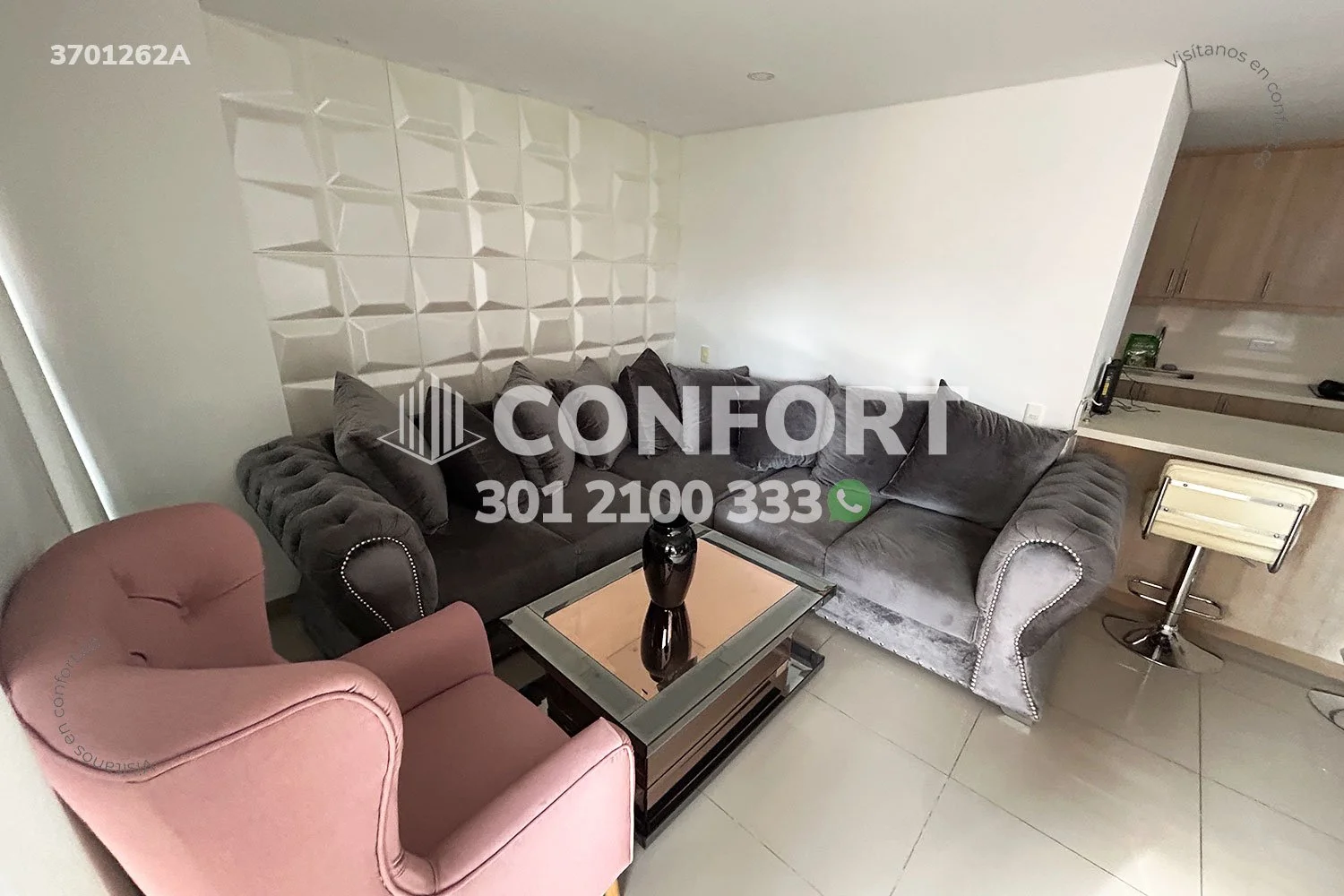 APARTAMENTO AMOBLADO EN EL ESMERALDAL - ENVIGADO 3701262A COP/USD — foto 4