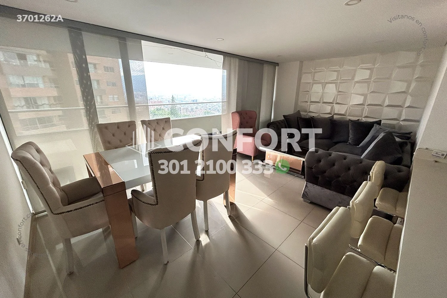 APARTAMENTO AMOBLADO EN EL ESMERALDAL - ENVIGADO 3701262A COP/USD — foto 3